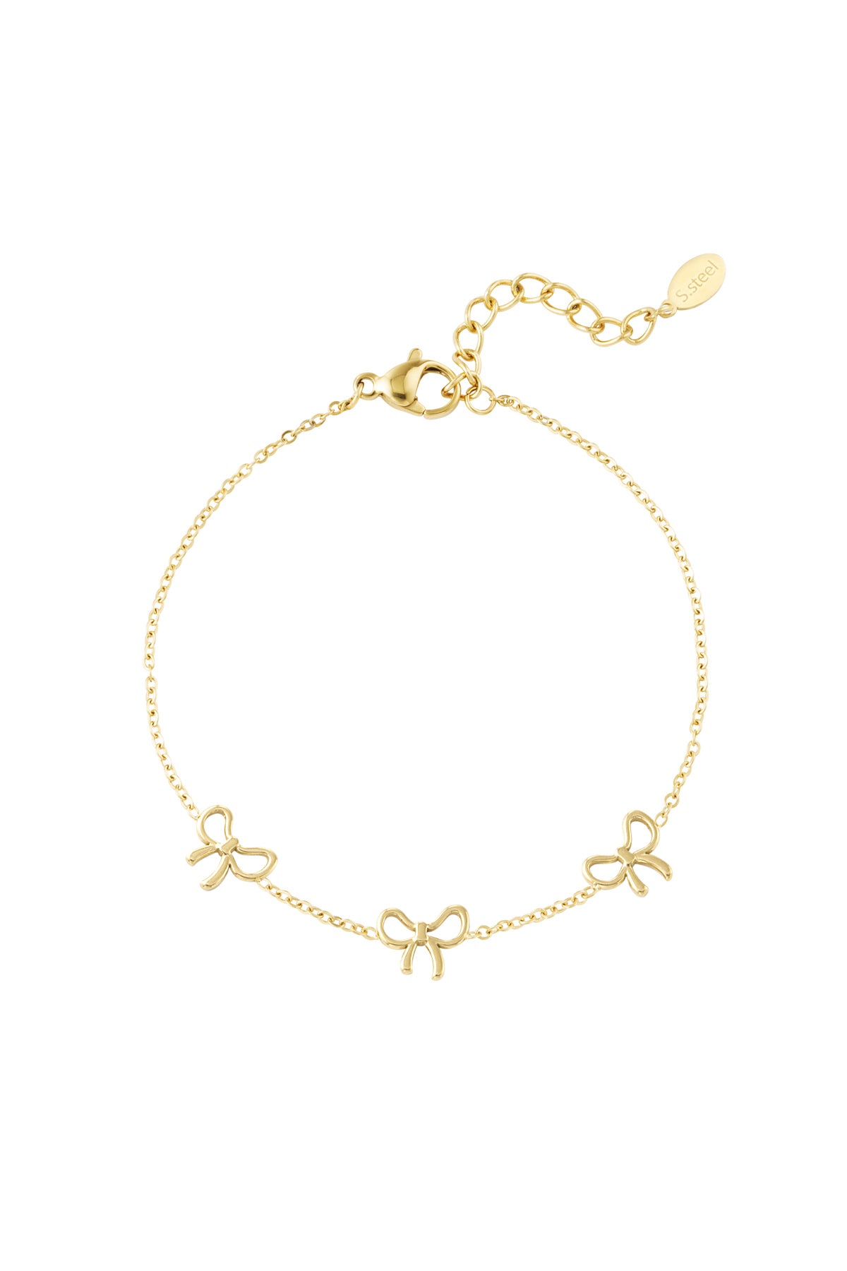 Bracelet à charms pour femme en acier inoxydable – doré et argenté