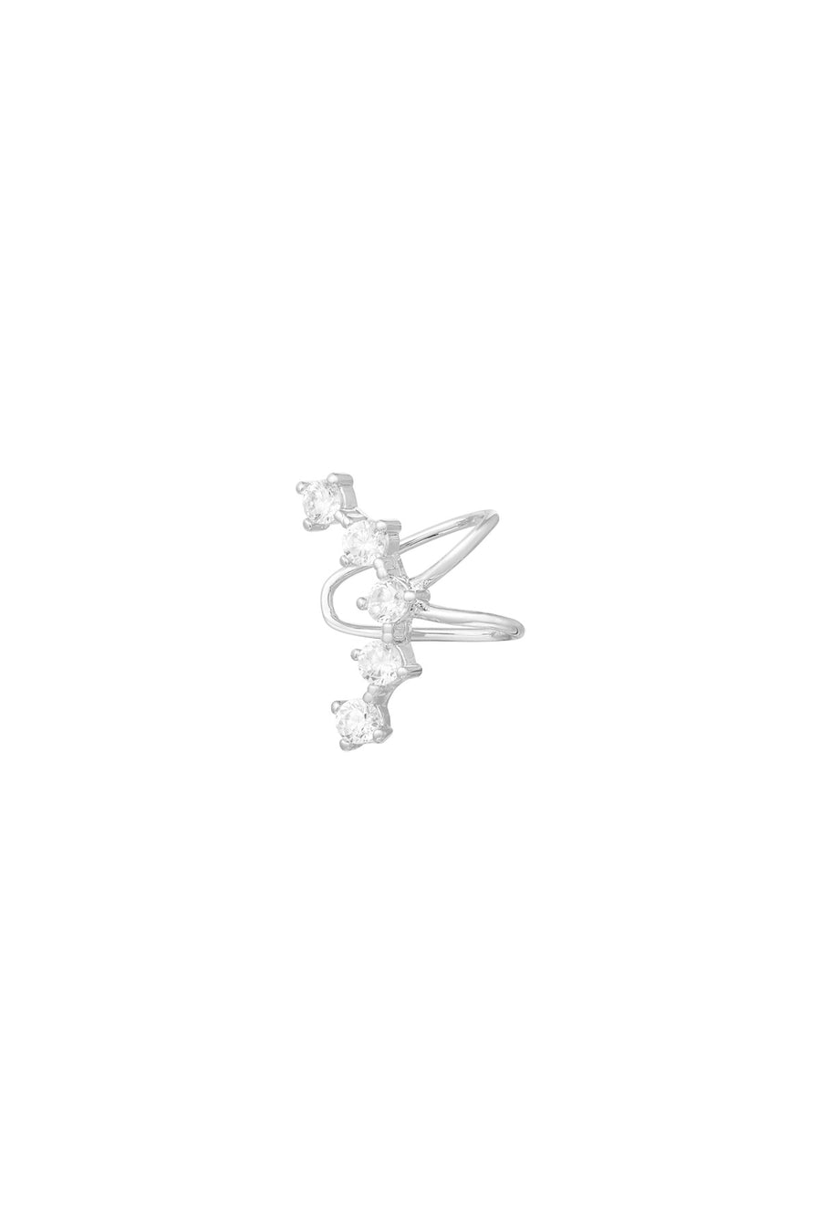 Ear cuff pour femmes en cuivre de forme organique – couleur argent et couleur or