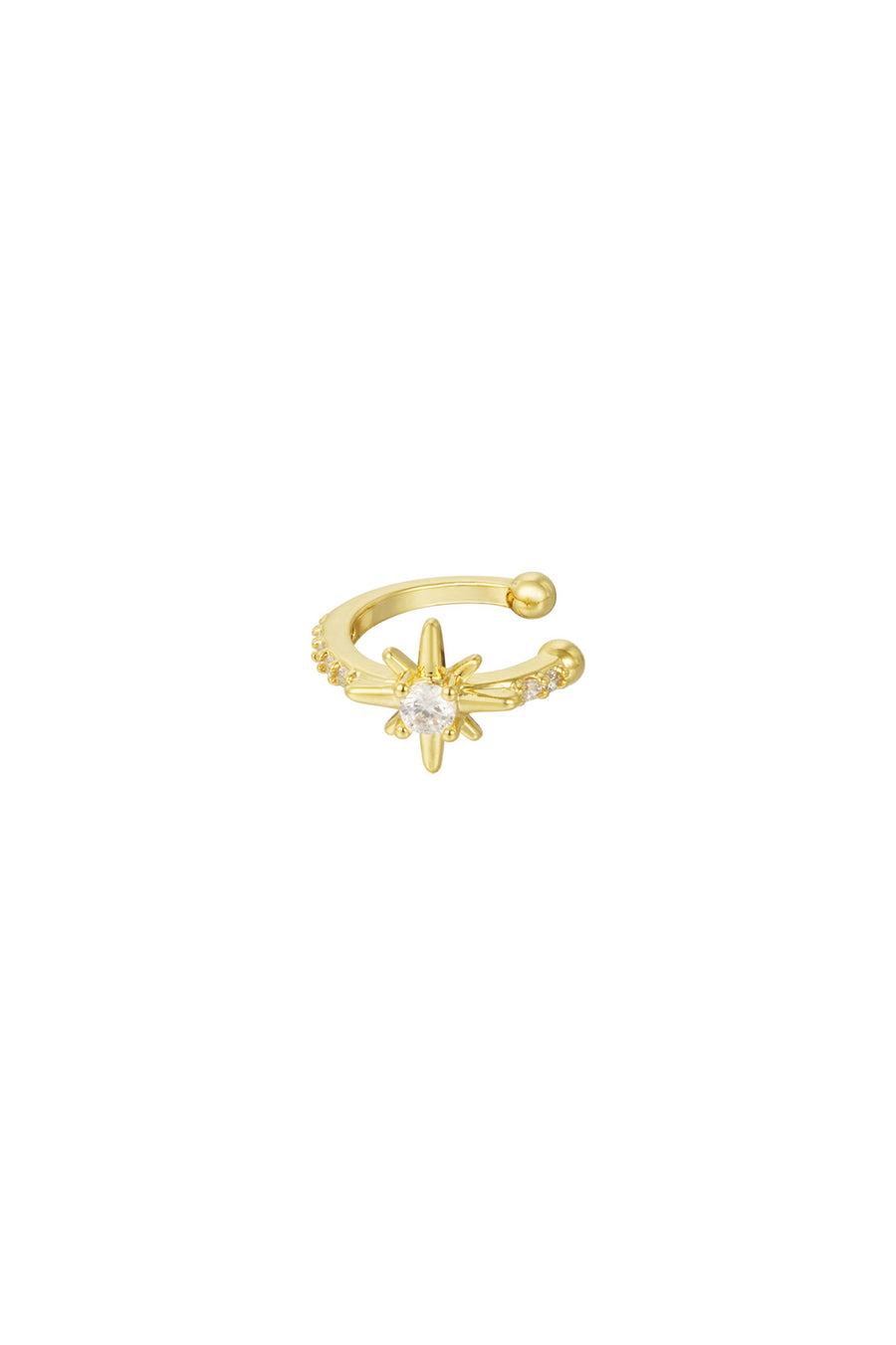 Boucle d'oreille cuff pour femme en cuivre – tons or et argent