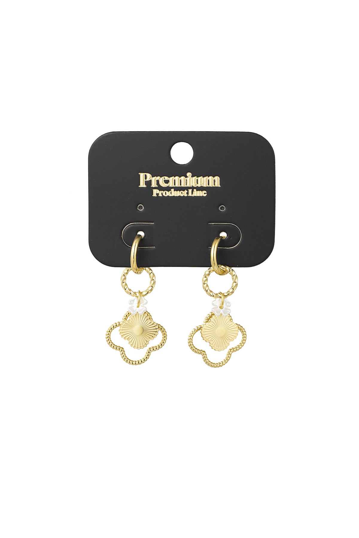 Boucles d'oreilles pendantes pour femmes en acier inoxydable 304 – couleur or et argent – photo 3