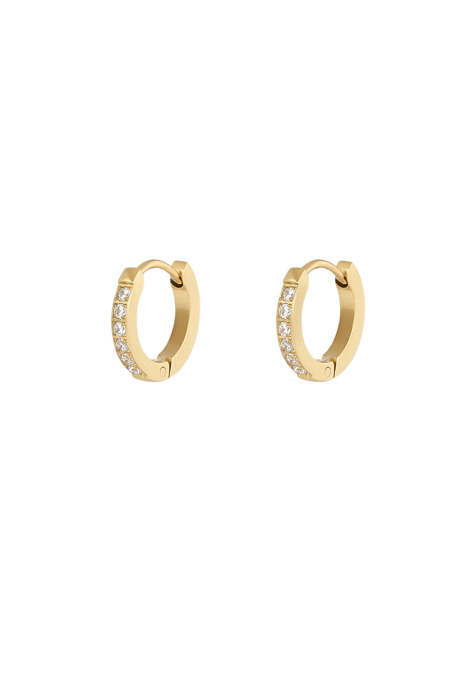 Boucles d'oreilles pour femmes en acier inoxydable – couleur or et couleur argent