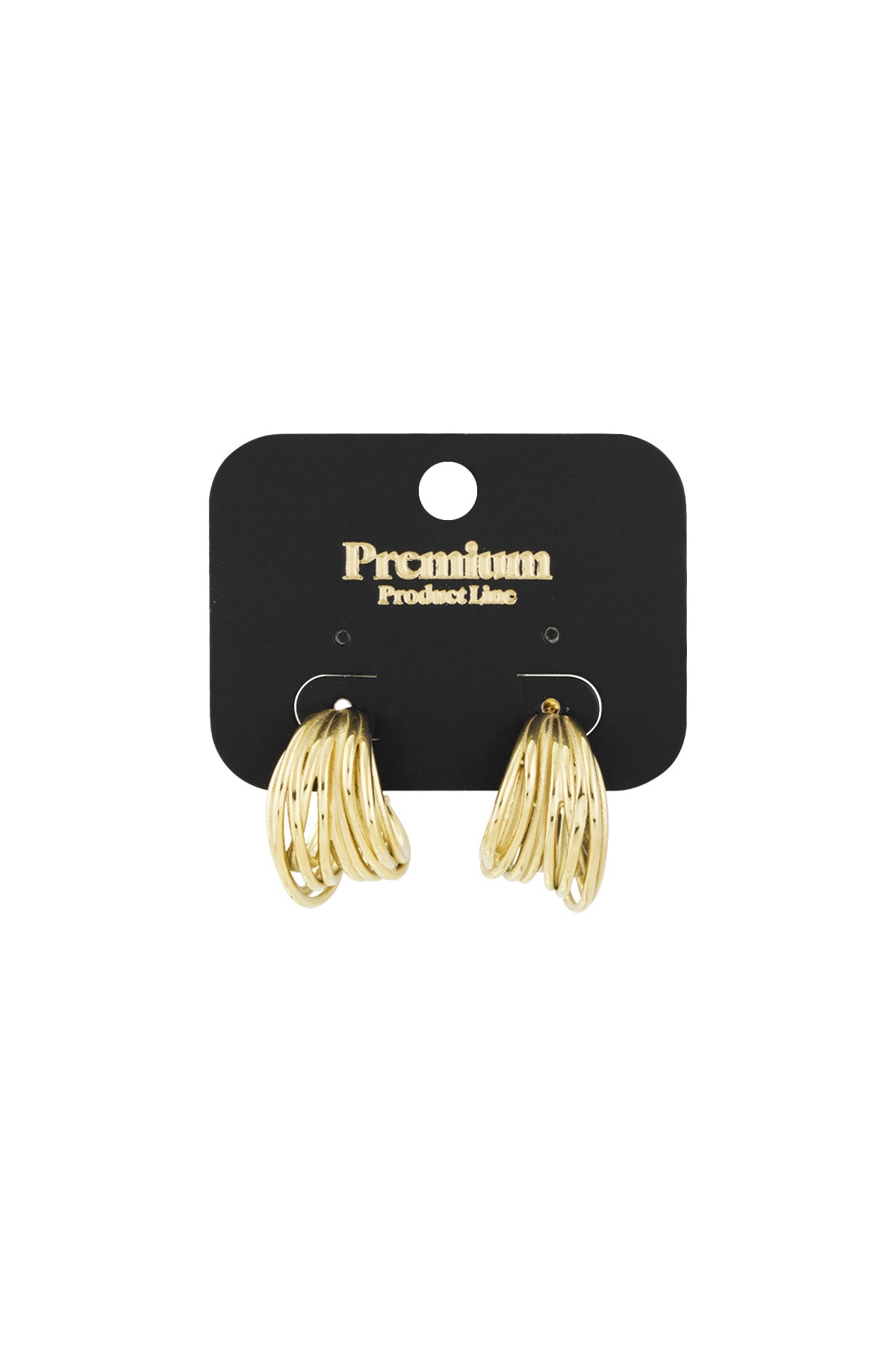 Women's 304 Stainless Steel Hoop Earrings – Gold and Silver Tone – image 3