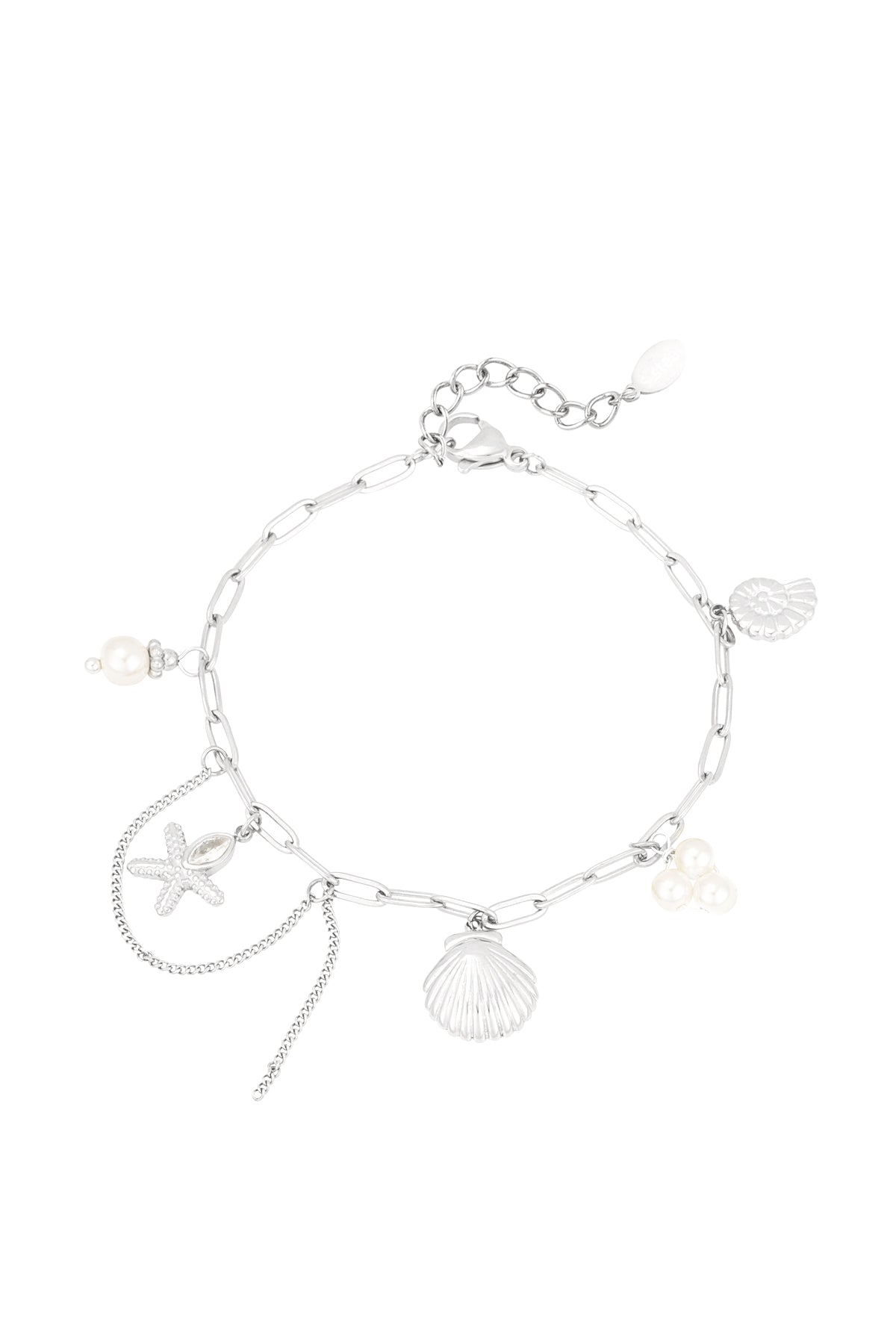 Bracelet à breloques pour femmes en acier inoxydable 304 – couleur or et couleur argent