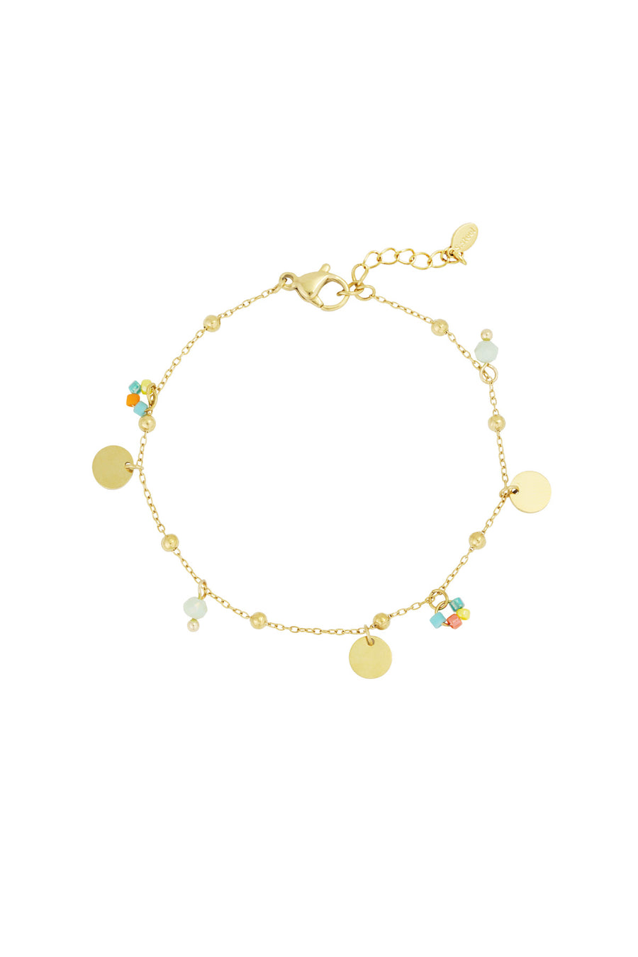 Bracelet à breloques pour femmes en acier inoxydable 304 – doré