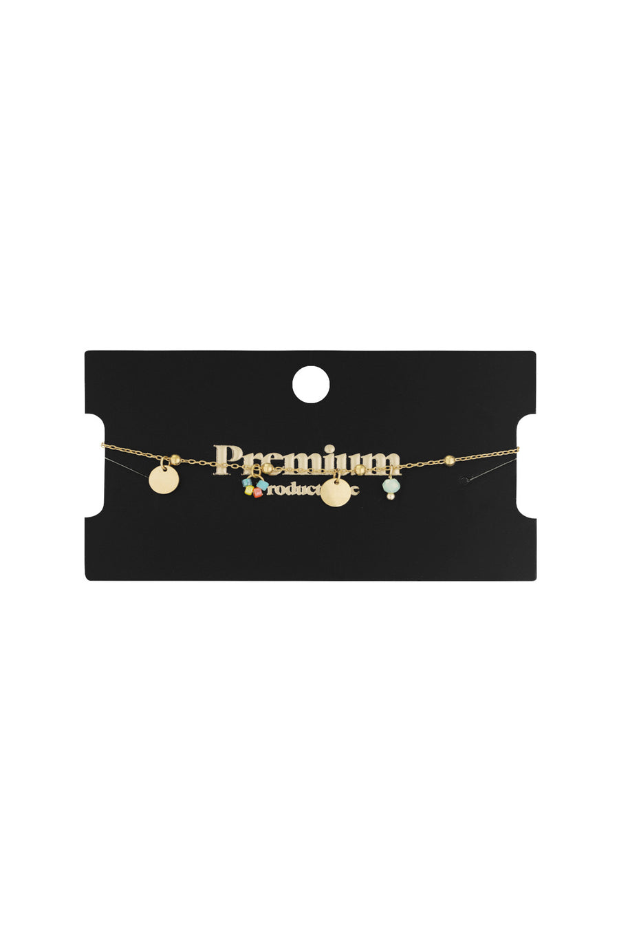 Bracelet à breloques pour femmes en acier inoxydable 304 – doré
