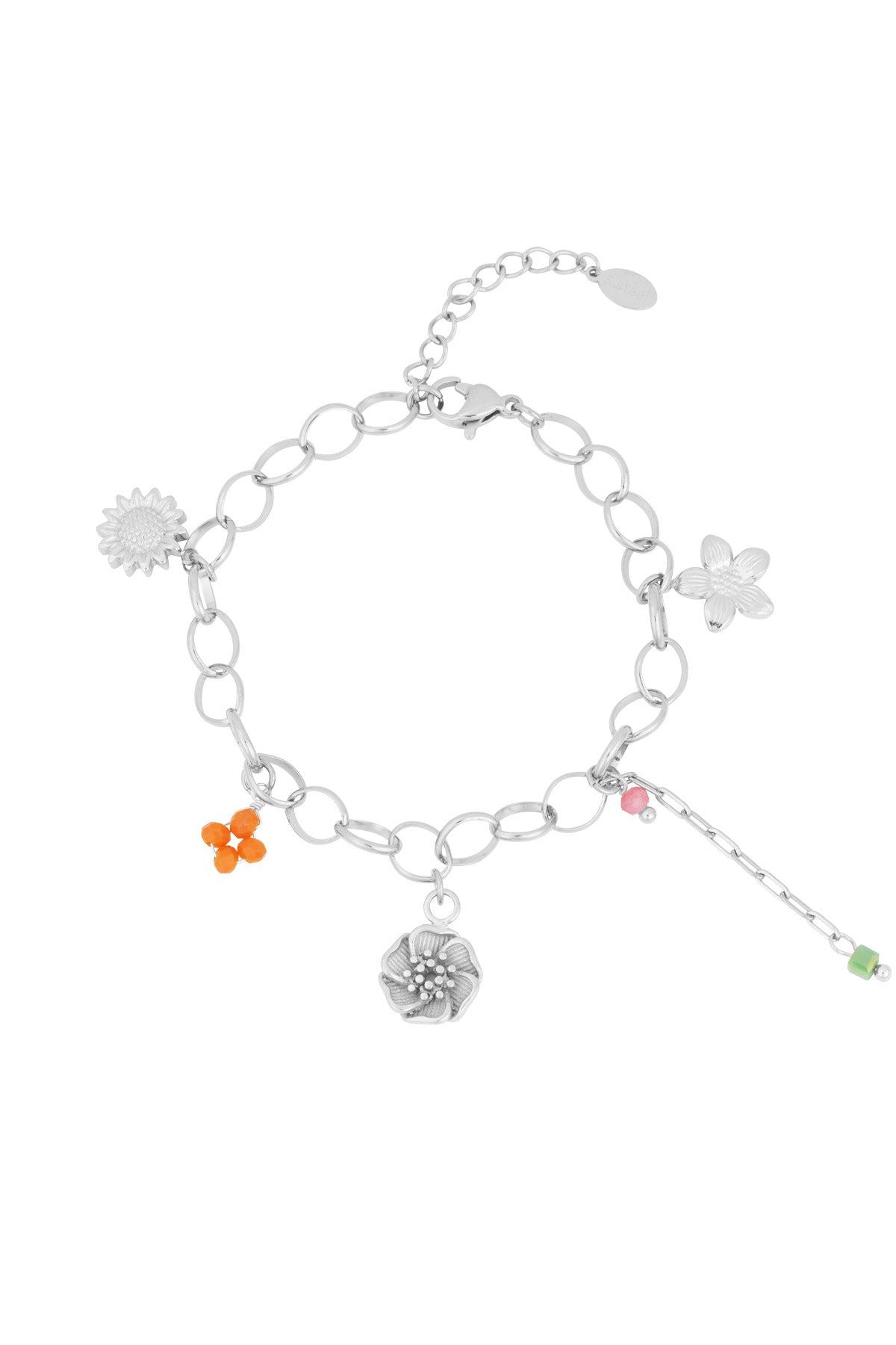 Bracelet à breloques pour femmes en acier inoxydable 304 – couleur or et couleur argent