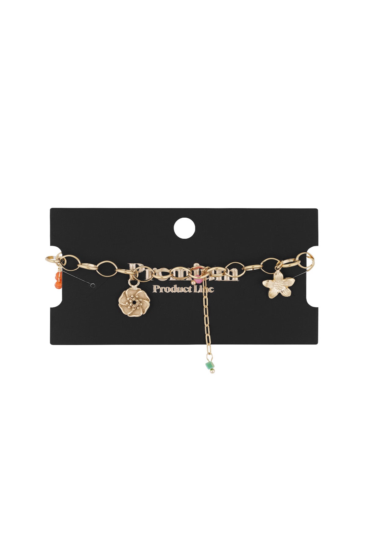 Bracelet à breloques pour femmes en acier inoxydable 304 – couleur or et couleur argent – photo 2