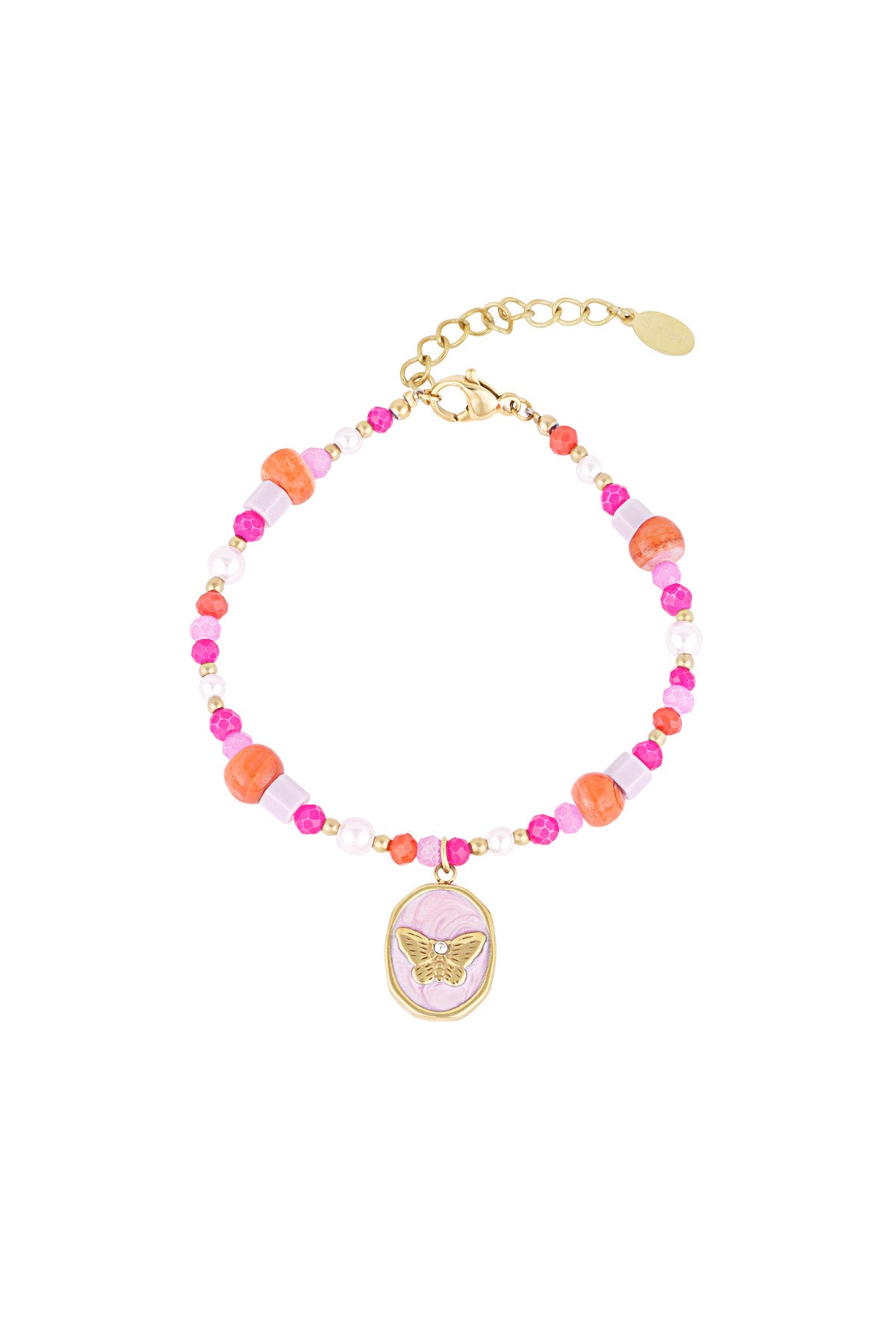 Kleurrijke vlinder armband