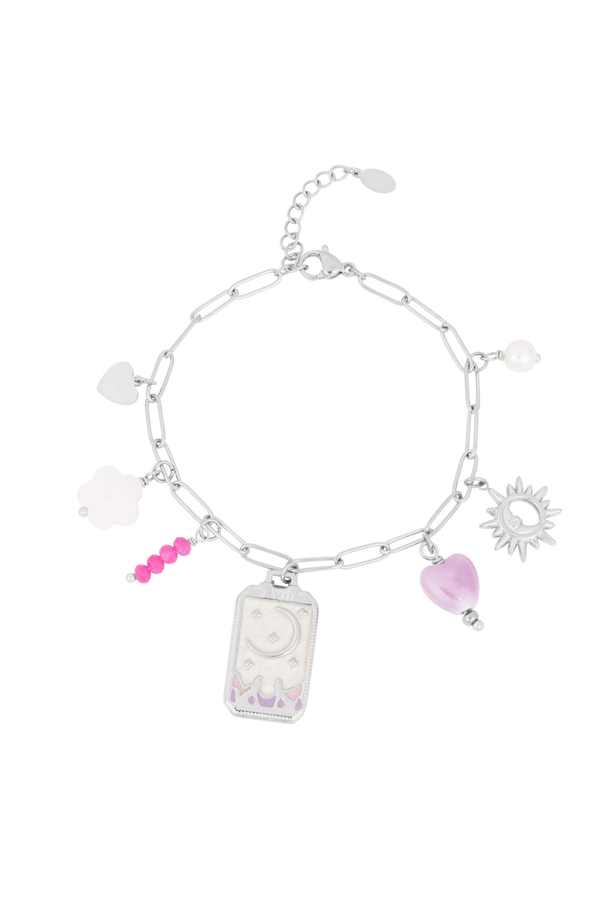 Bracelet à breloques pour femmes en acier inoxydable 304 – doré et argenté