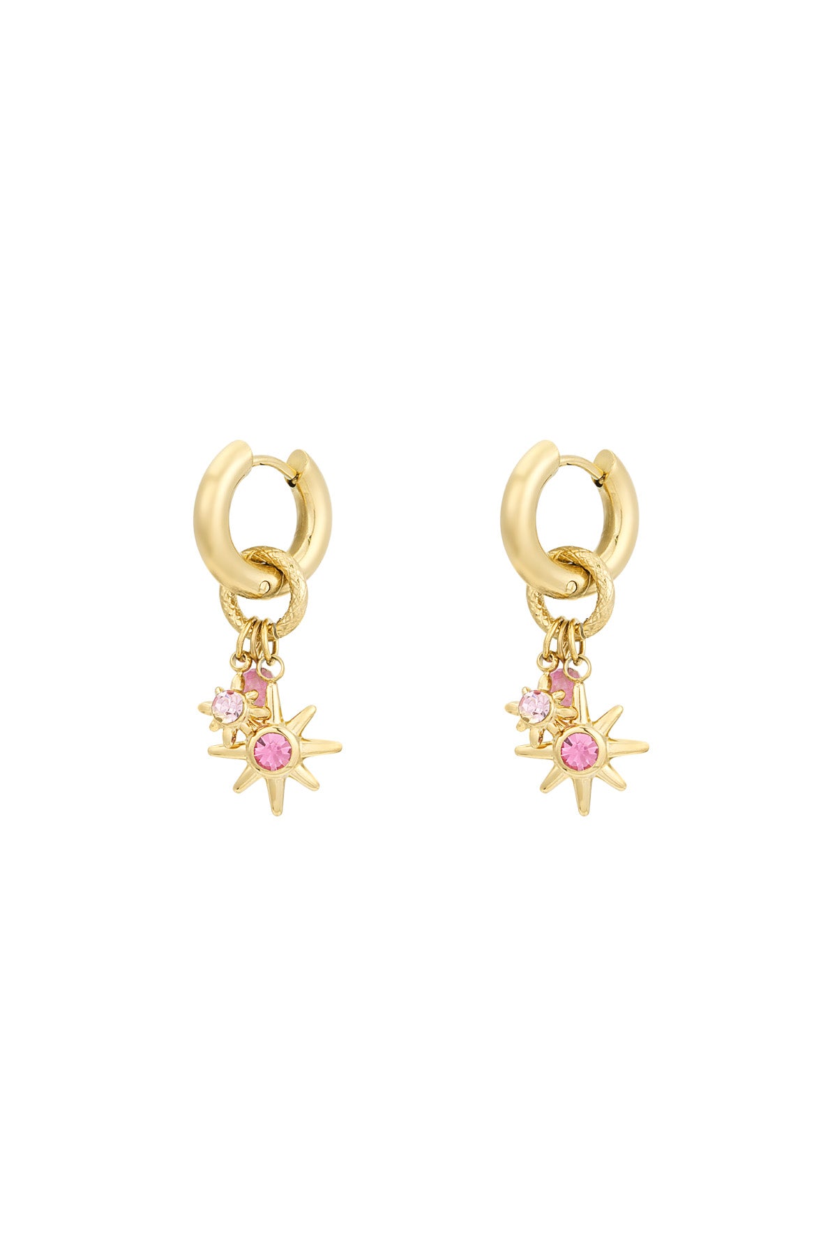 oorbellen pink starlight