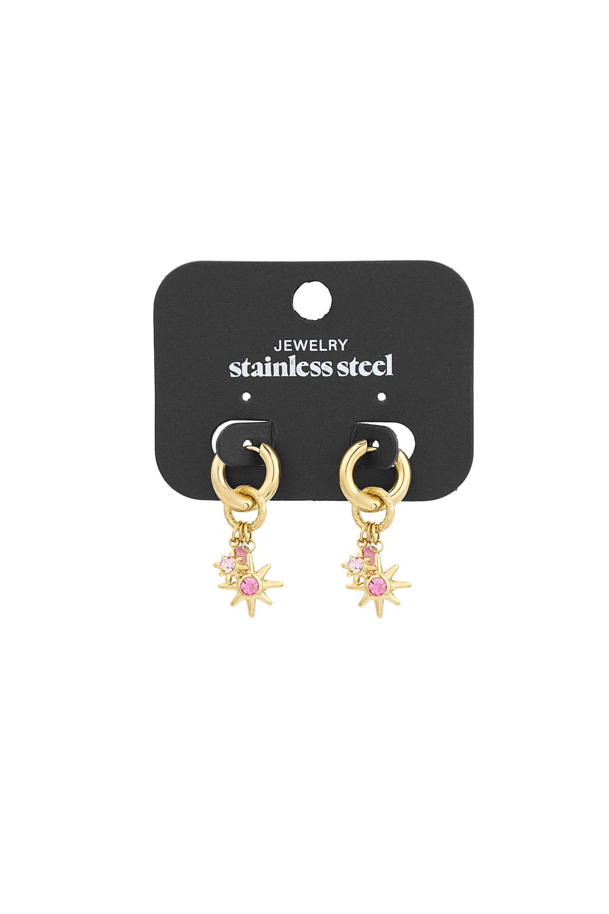 oorbellen pink starlight
