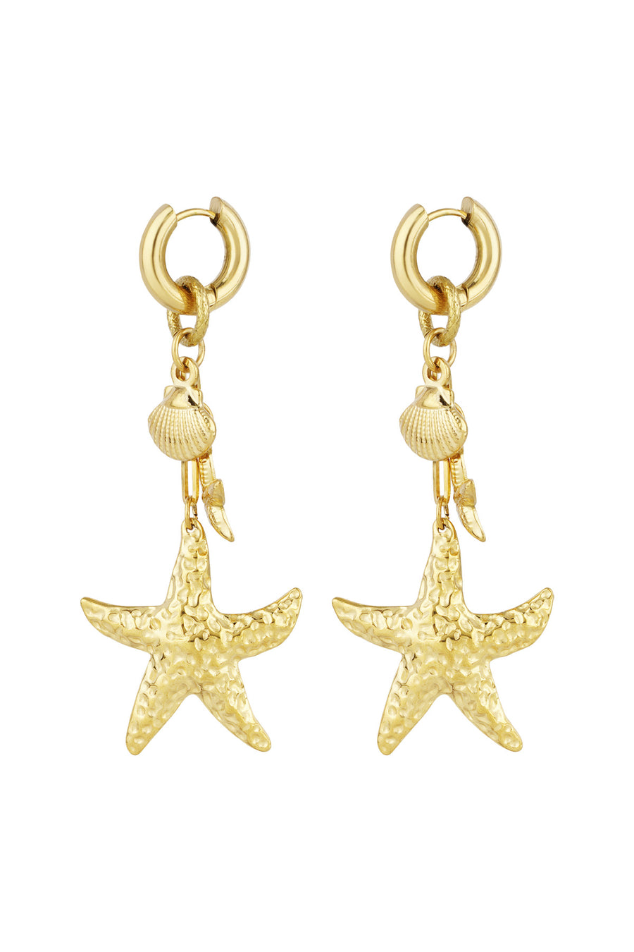Boucles d'oreilles pendantes pour femmes en acier inoxydable – doré et argenté