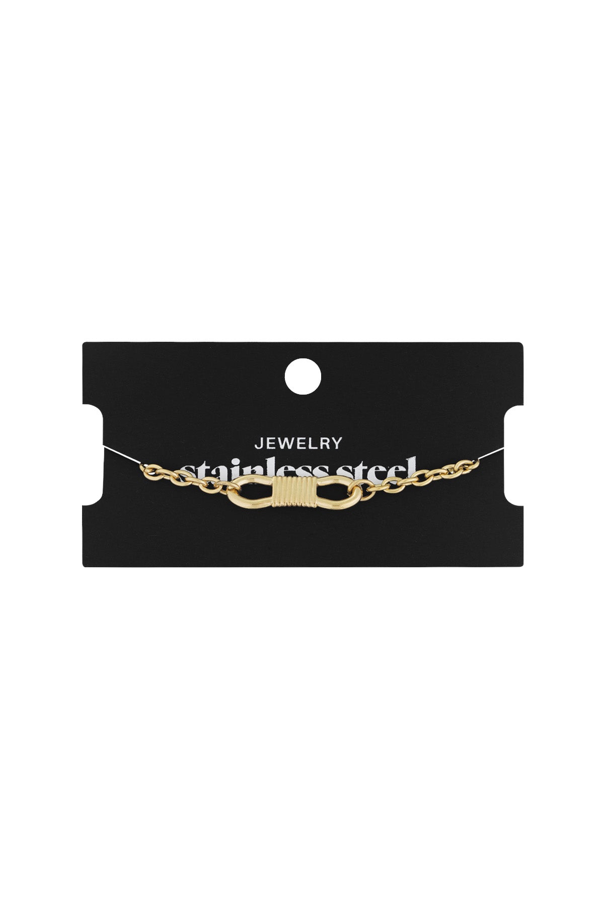 Bracelet à breloques pour femmes en acier inoxydable - couleur or et argent – photo 3