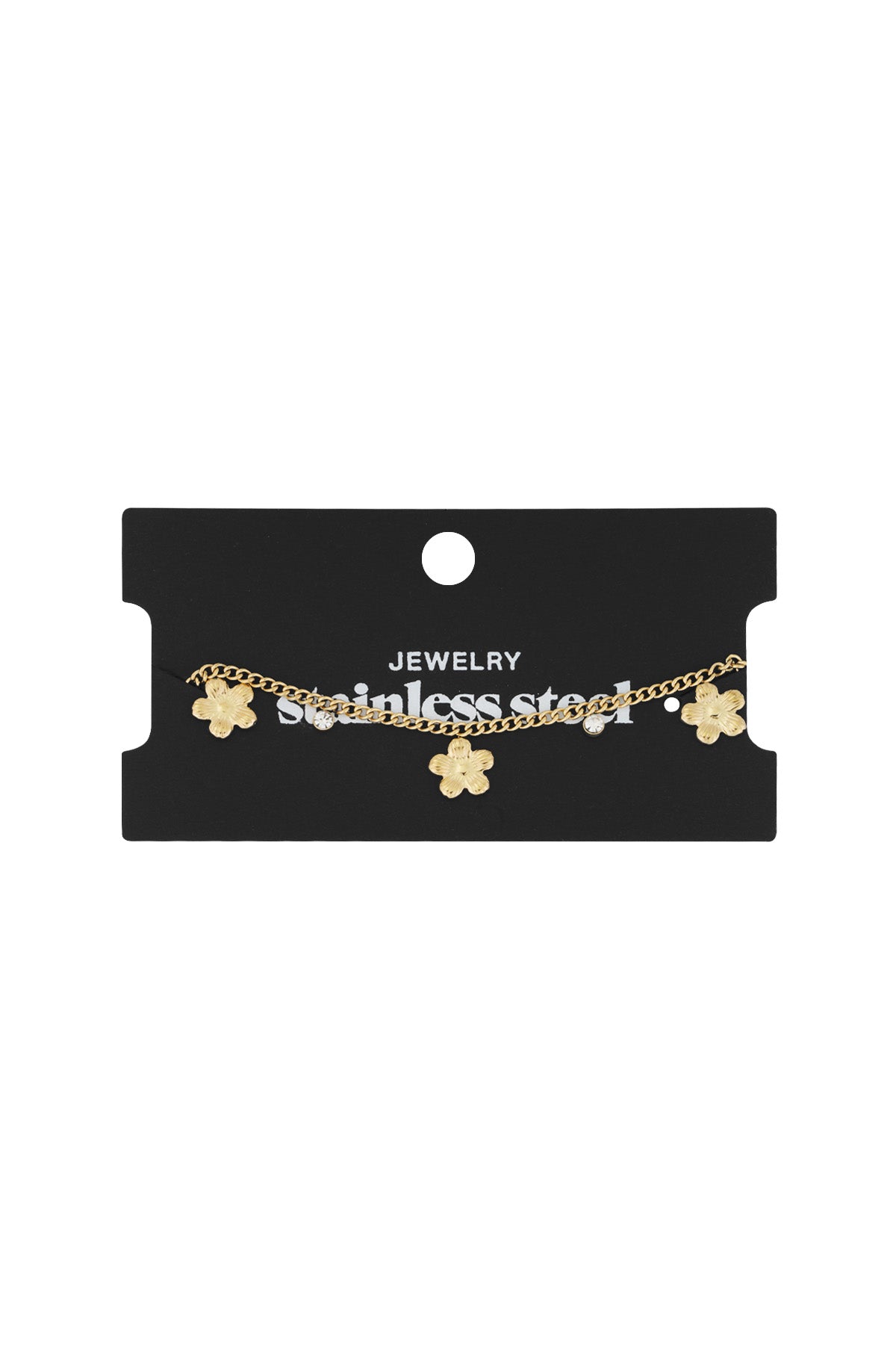 Bracelet à breloques pour femmes en acier inoxydable – couleur or et argent – photo 3