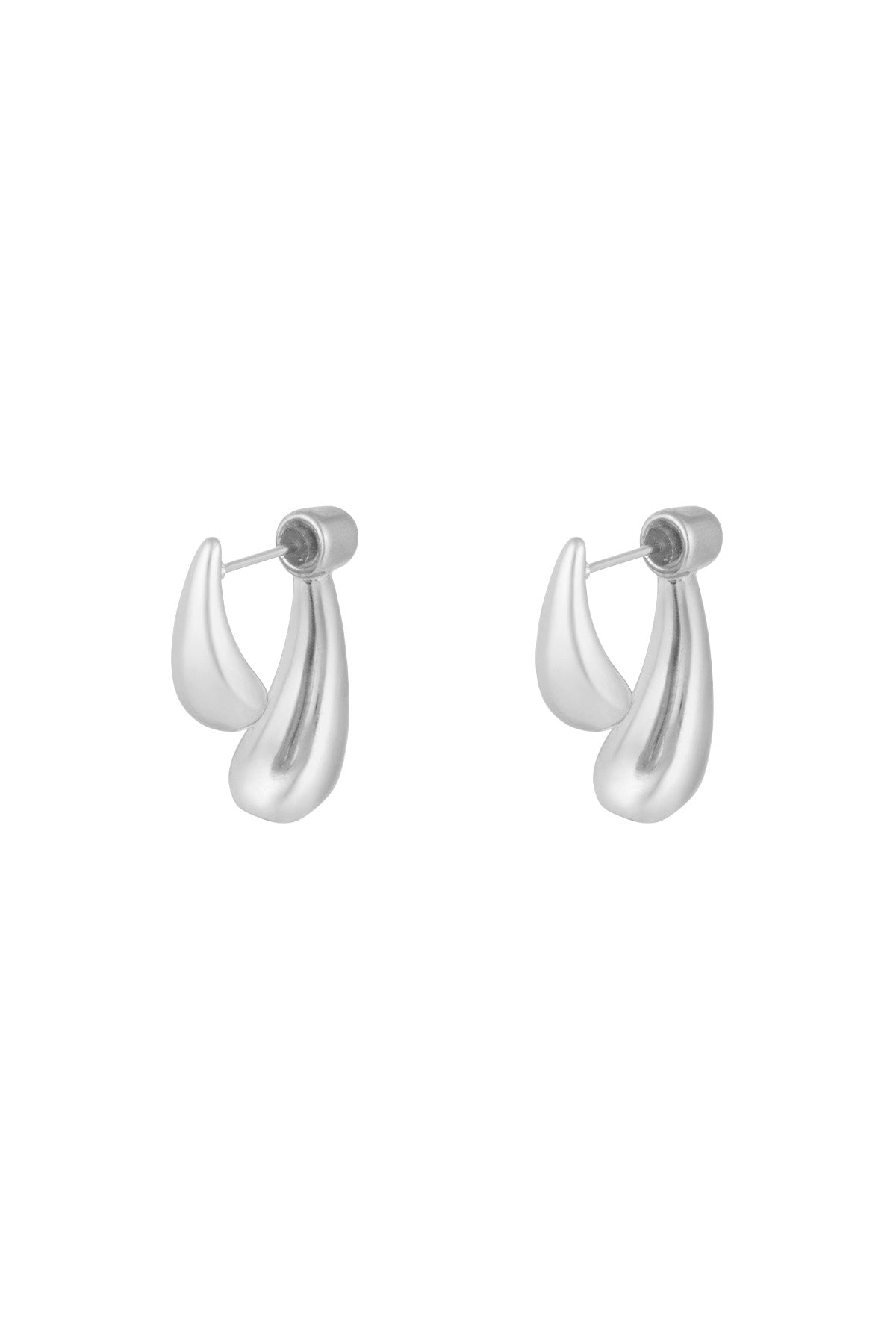 Puces d'oreilles pour femmes en acier inoxydable – couleur or et couleur argent