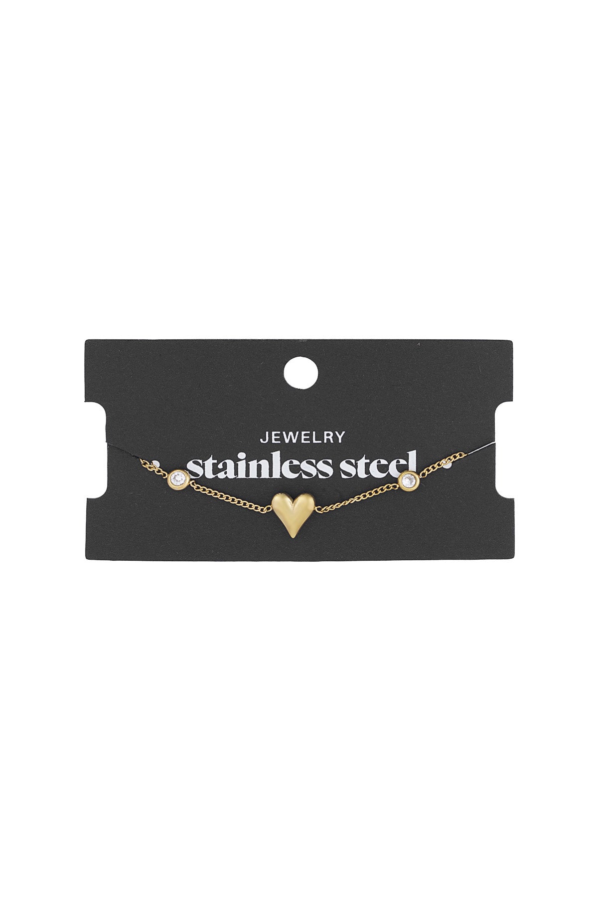 Bracelet à breloques pour femmes en acier inoxydable - couleur or et argent – photo 2