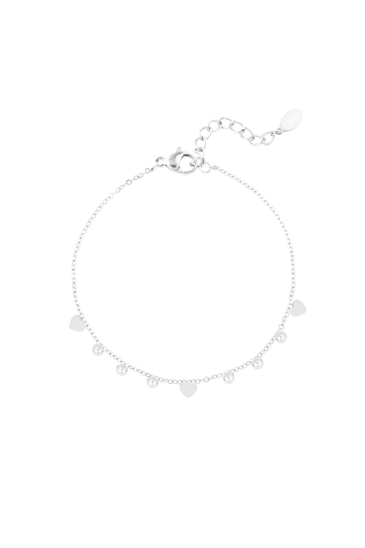 Women's Stainless Steel Charm Bracelet - Gold and Silver Toned