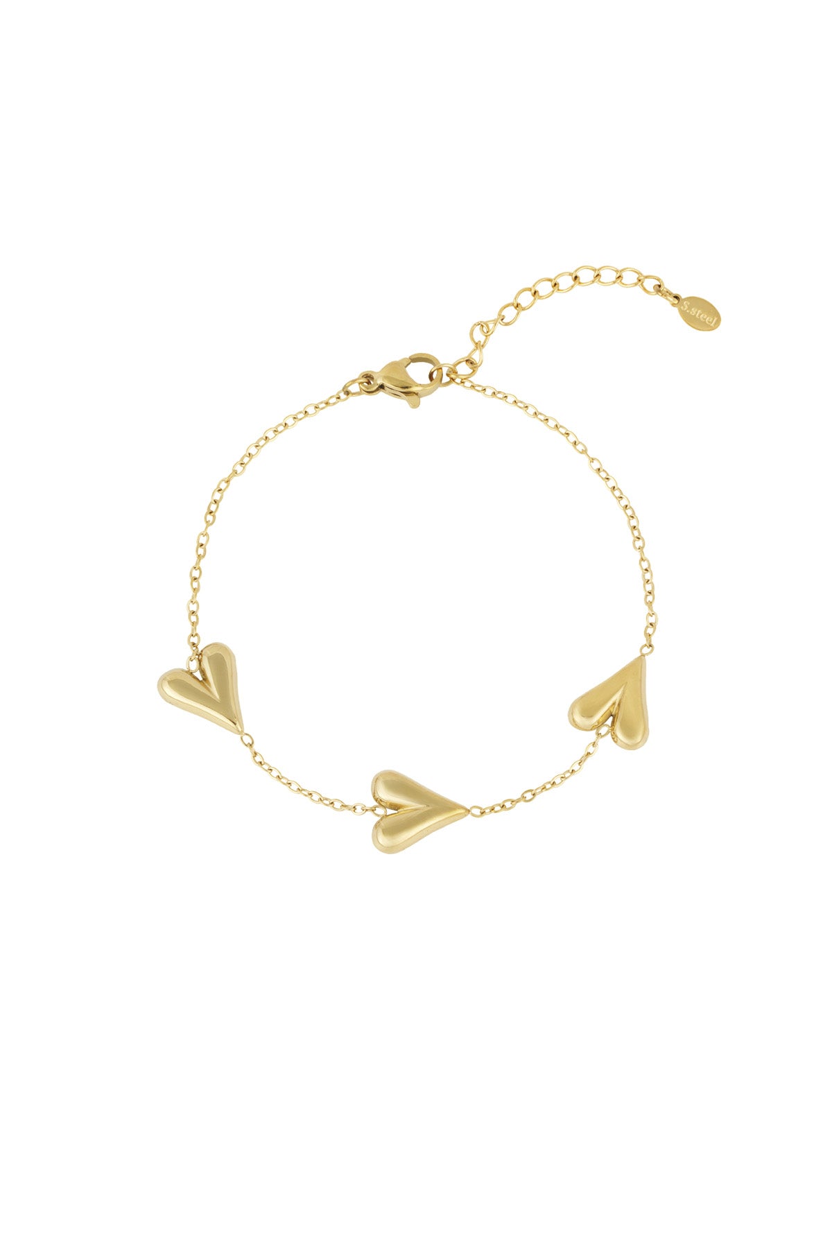 Bracelet à breloques pour femmes en acier inoxydable – doré et argenté