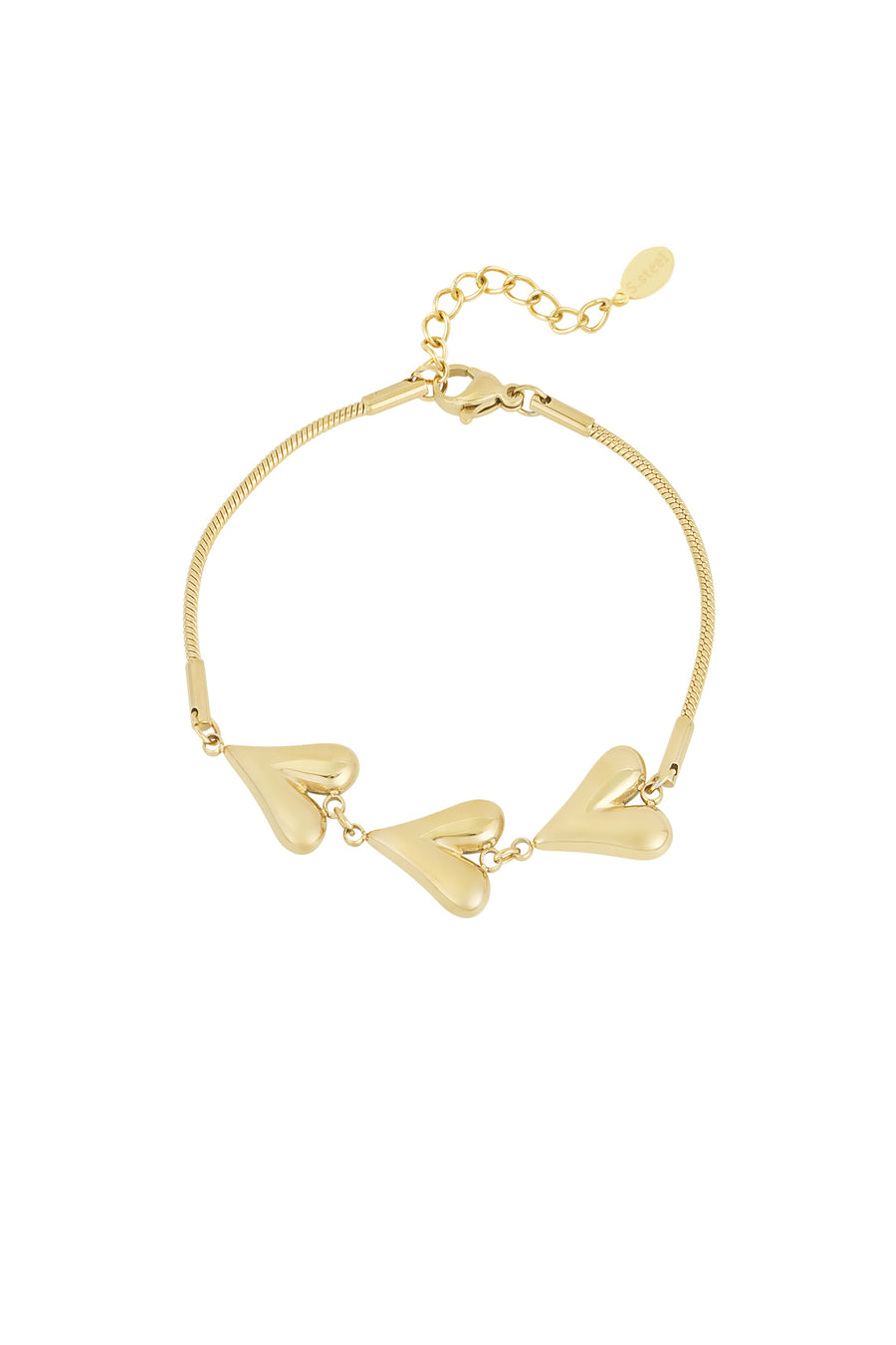 Bracelet à breloques en acier inoxydable pour femmes – couleur or et couleur argent