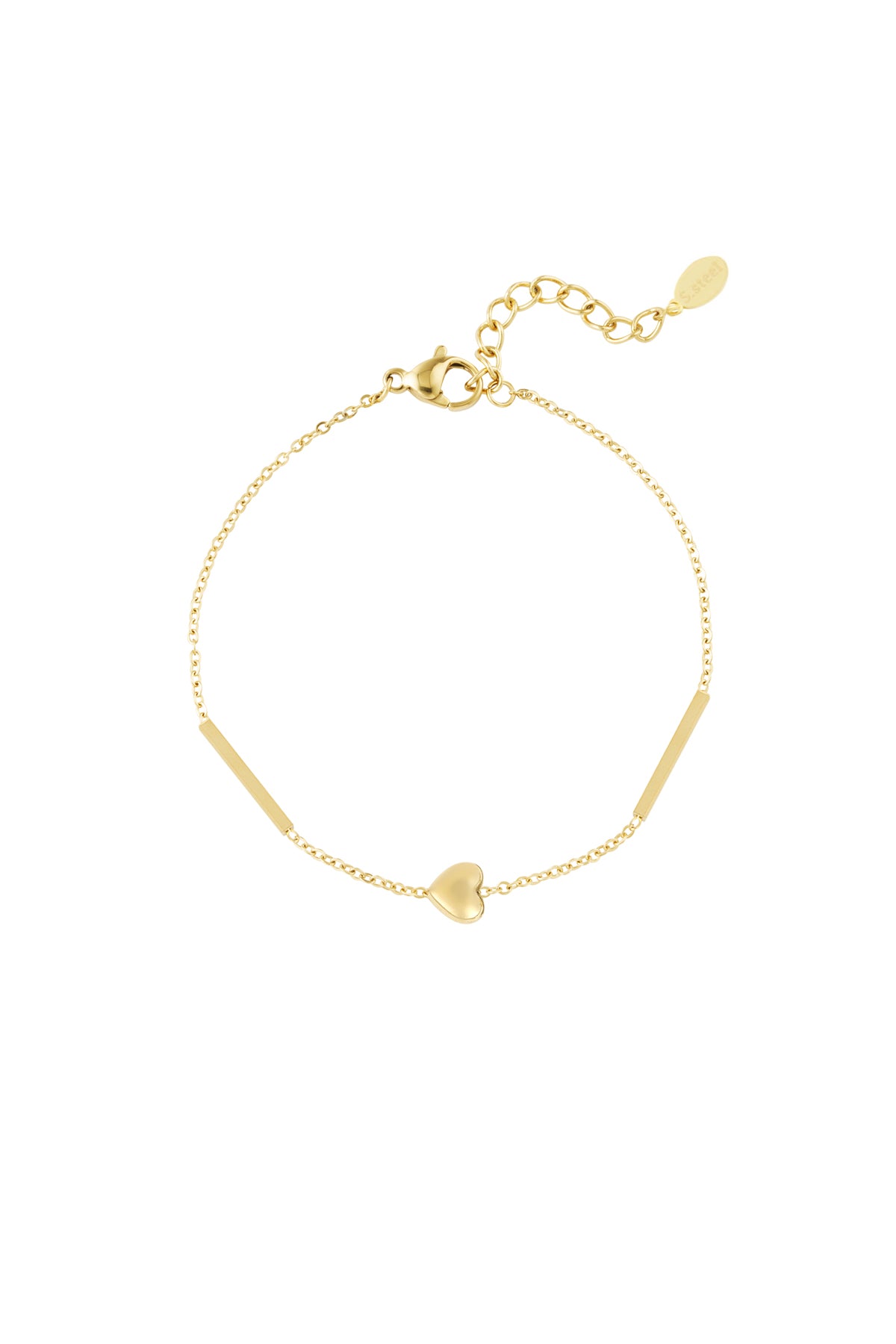 Bracelet à breloques pour femmes en acier inoxydable – doré et argenté
