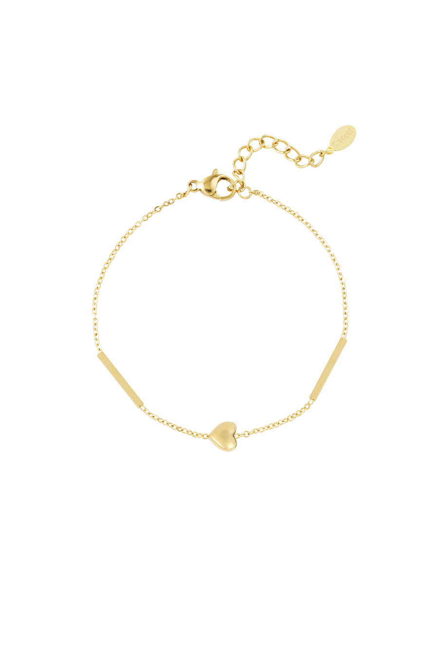 Bracelet à breloques pour femmes en acier inoxydable – doré et argenté