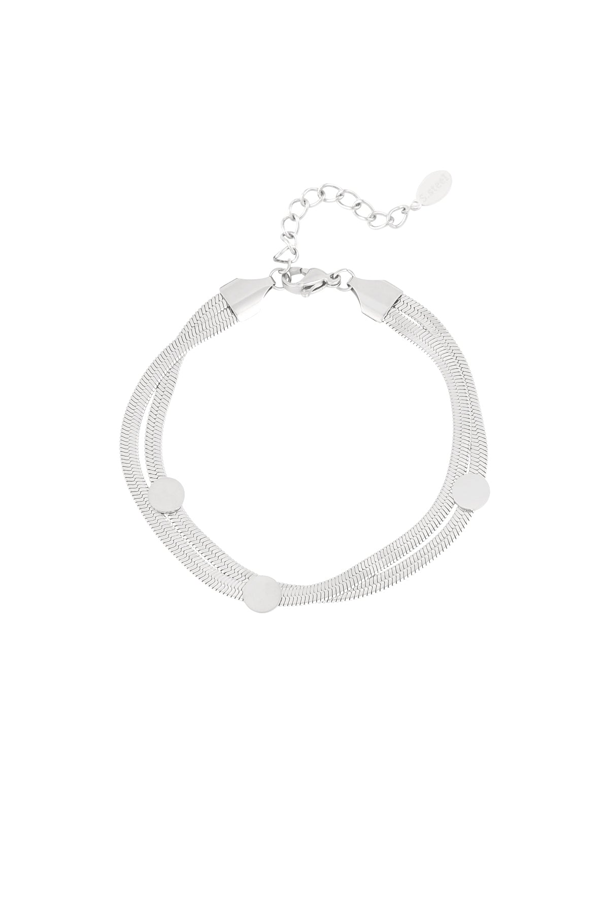 Bracelet jonc pour femmes en acier inoxydable – doré et argenté