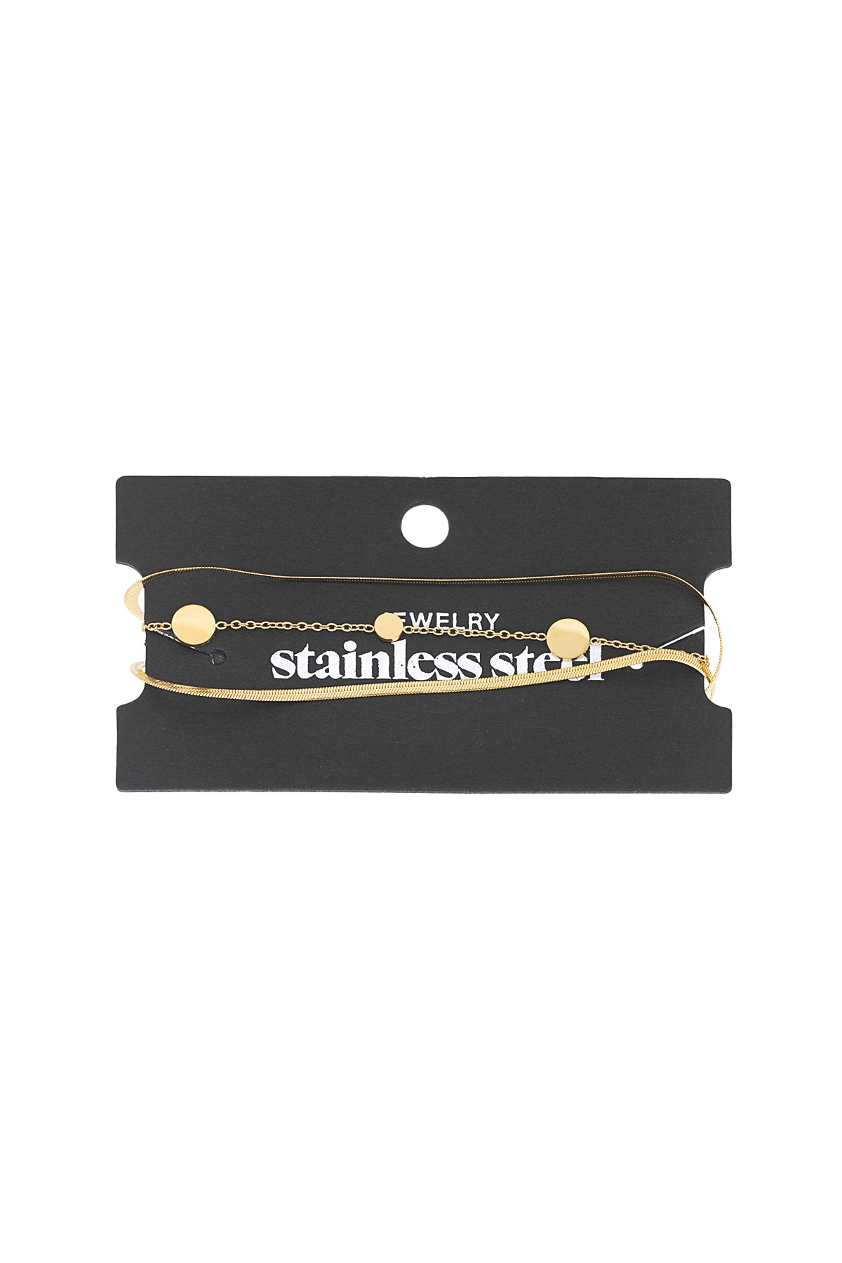 Stainless Steel Charm Bracelet for Women – Gold-tone and Silver-tone – image 3