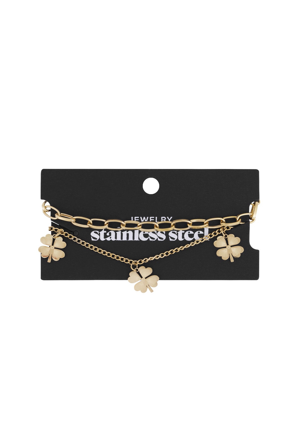Women's Charm Bracelet Stainless Steel - Gold and Silver Tone – image 3