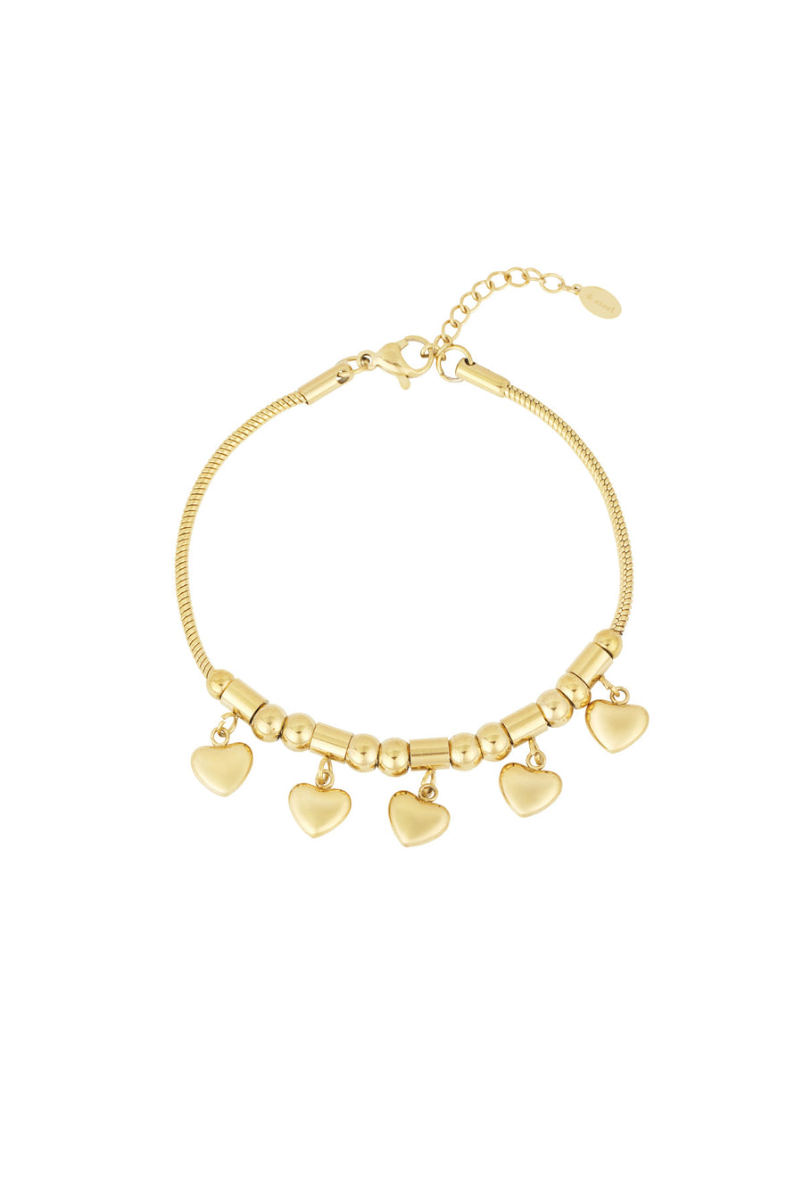 Bracelet à breloques pour femmes en acier inoxydable - doré et argenté