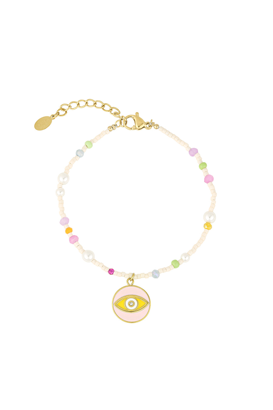 Bracelet de perles pour femmes en acier inoxydable 304