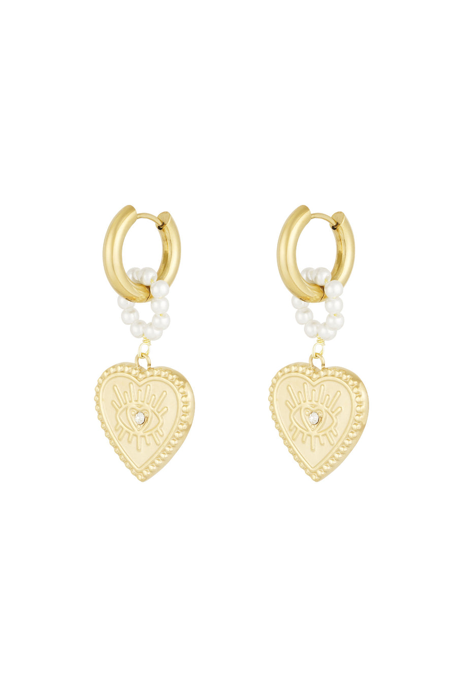 charming heart oorbellen