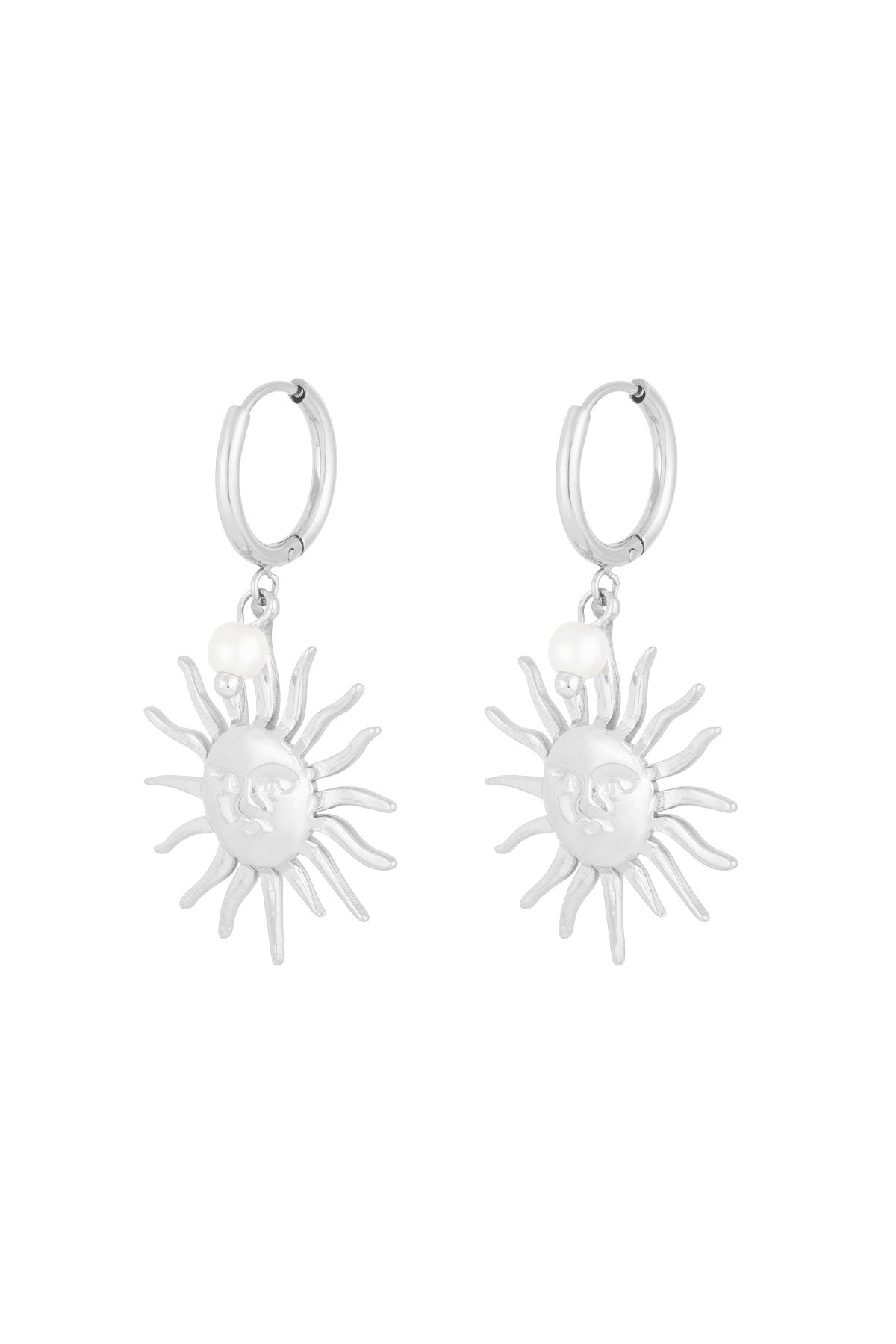 Dangle earrings for women made of 304 stainless steel – gold and silver-colored