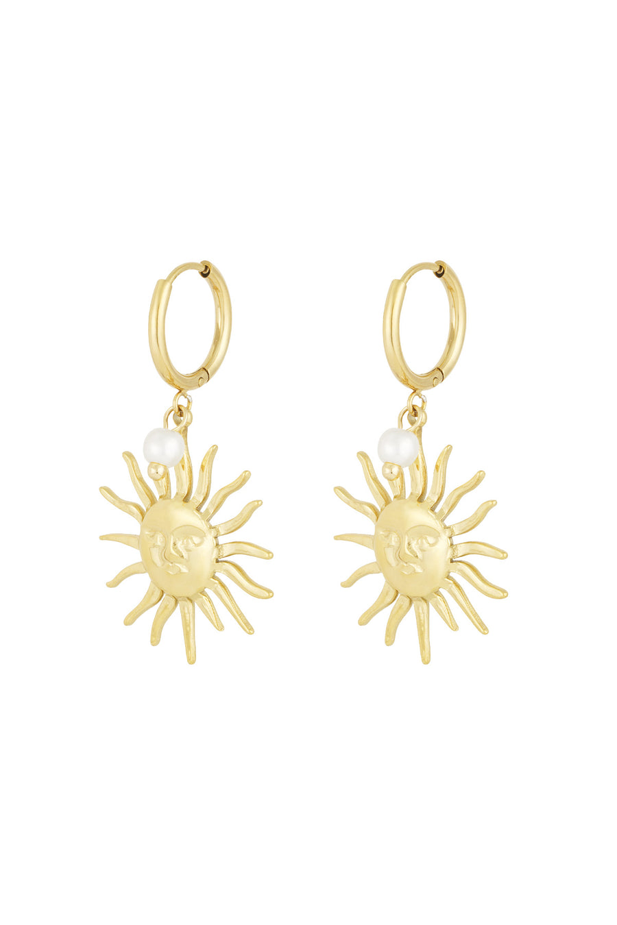 Boucles d'oreilles pendantes pour femmes en acier inoxydable 304 – dorées et argentées