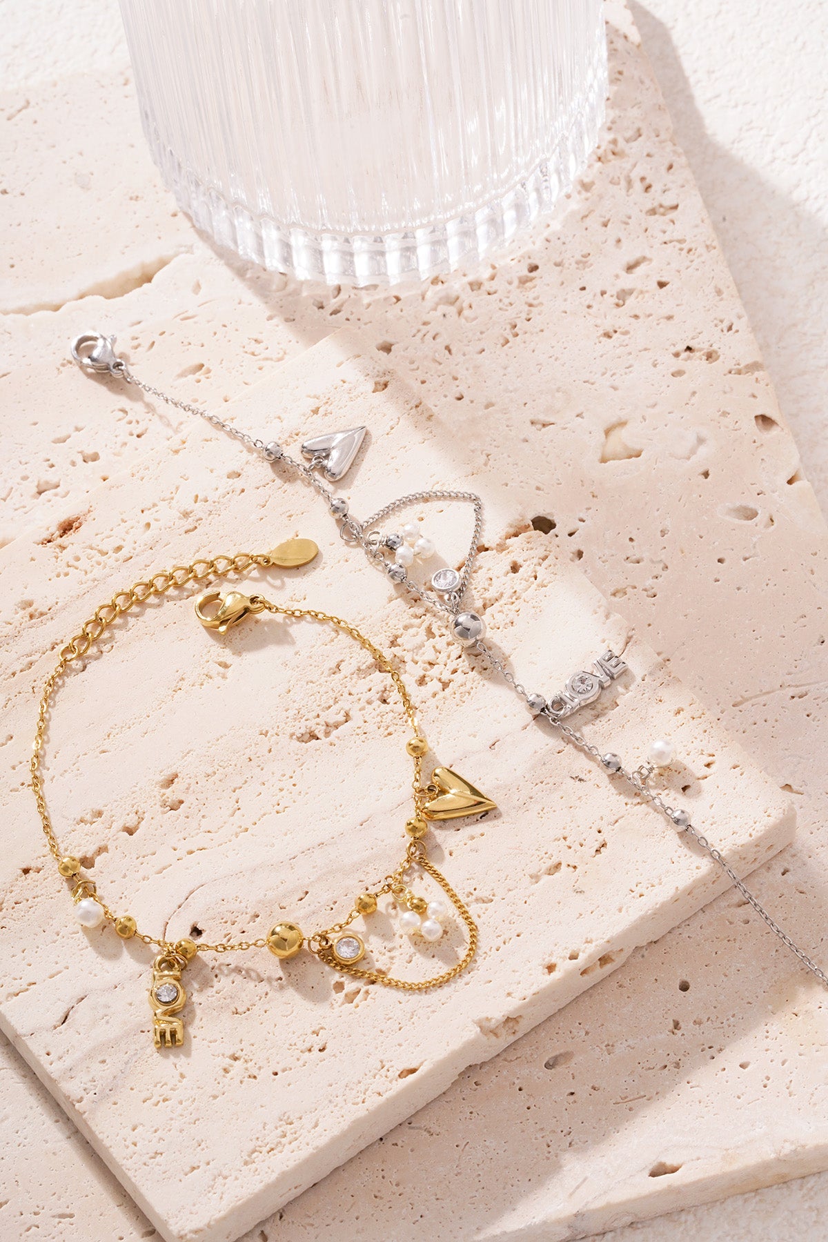304 Stainless Steel Charm Bracelet for Women - Gold and Silver Plated – image 6