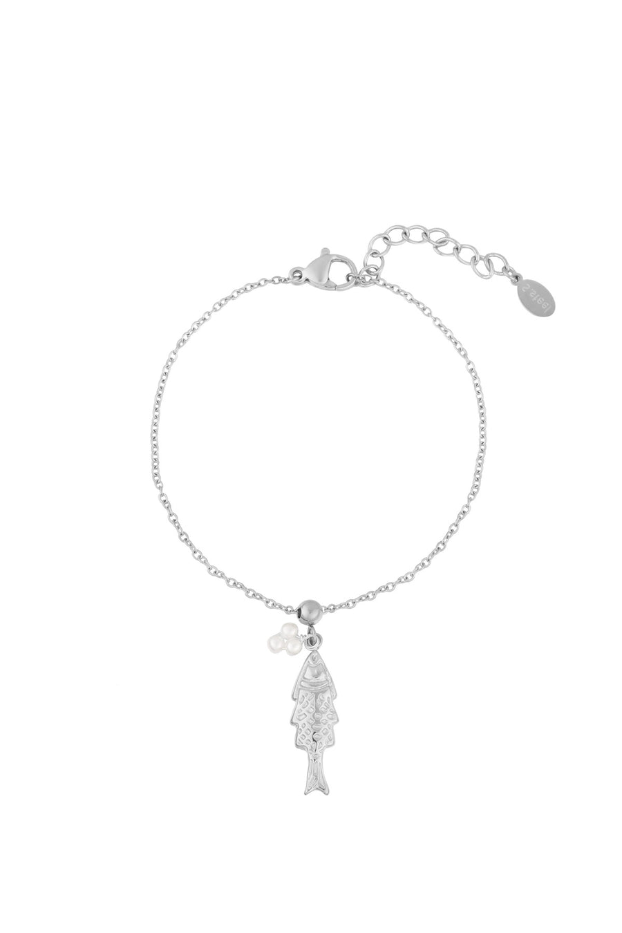 Bracelet à breloques pour femmes en acier inoxydable 304, fausse perle à motif animal