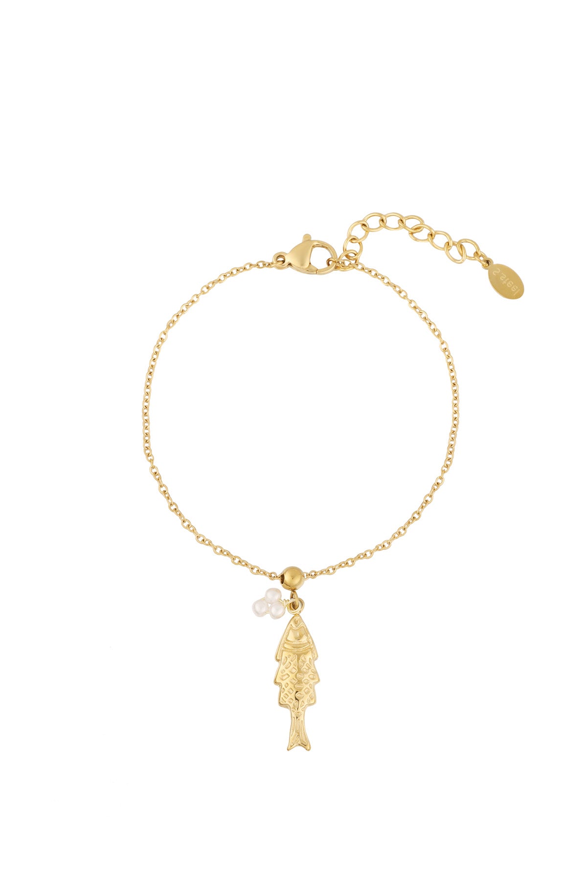 Bracelet à breloques pour femmes en acier inoxydable 304, fausse perle à motif animal