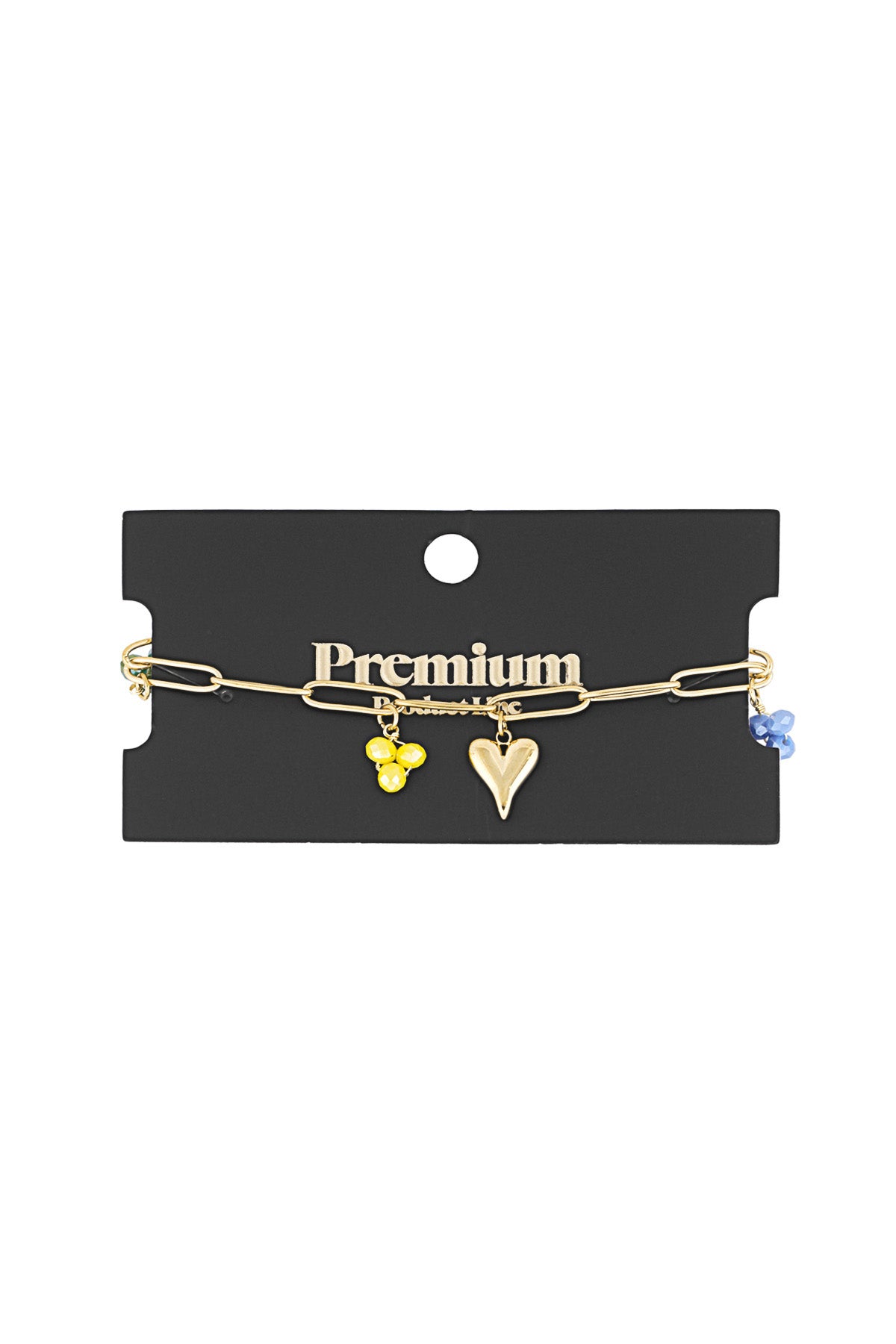 Bracelet à breloques pour femme en acier inoxydable 304 – couleur or – photo 3