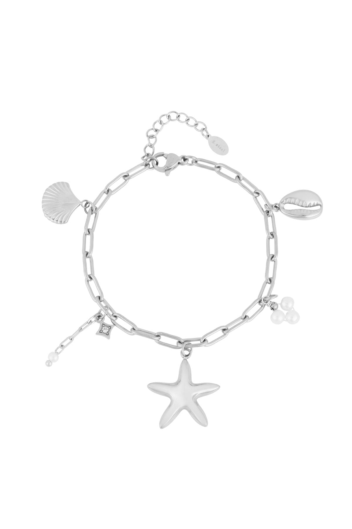 Bracelet à breloques pour femmes en acier inoxydable 304 – couleur or et argent