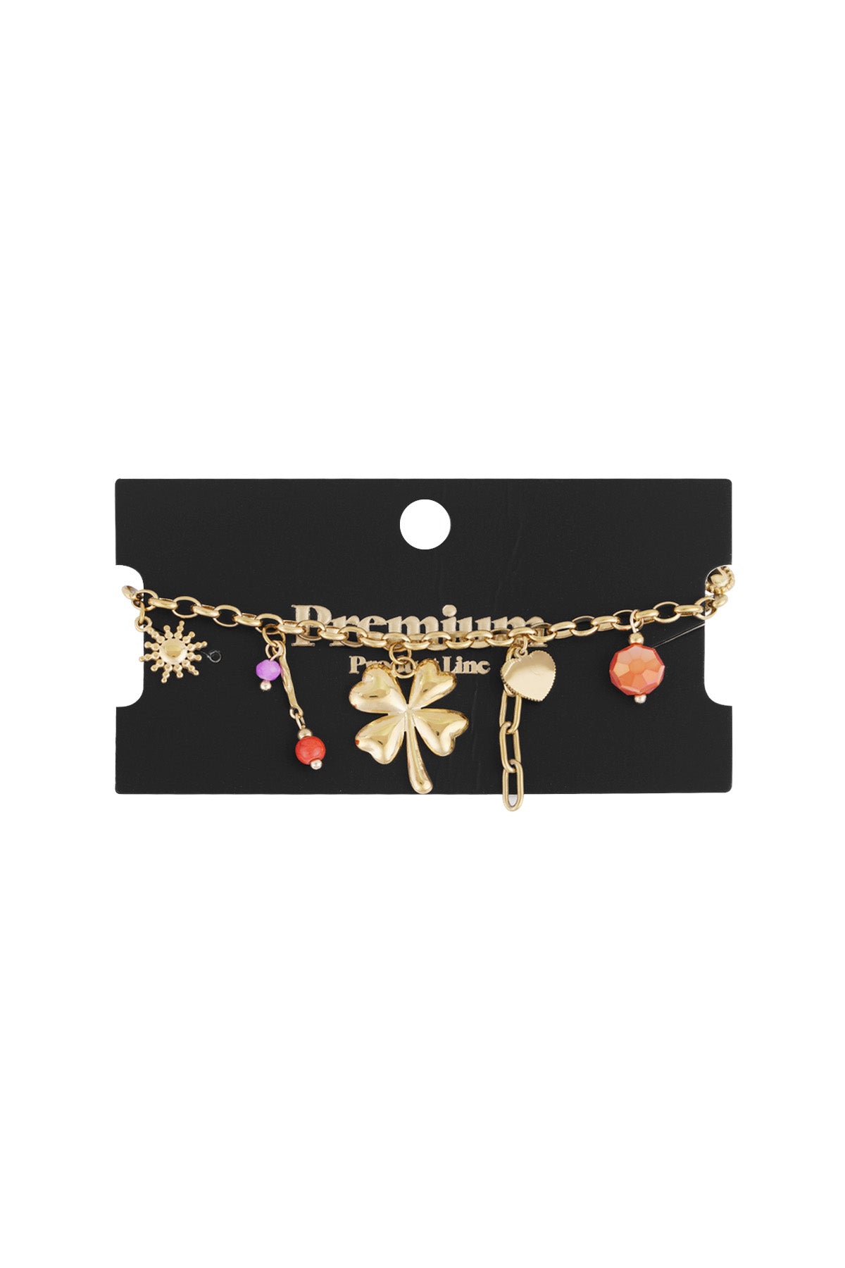 Bracelet à breloques pour femme en acier inoxydable 304 – couleur or – photo 3
