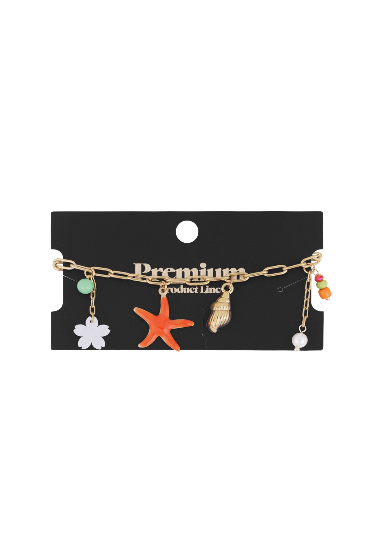 Bracelet à breloques pour femme en acier inoxydable 304 – couleur or – photo 3