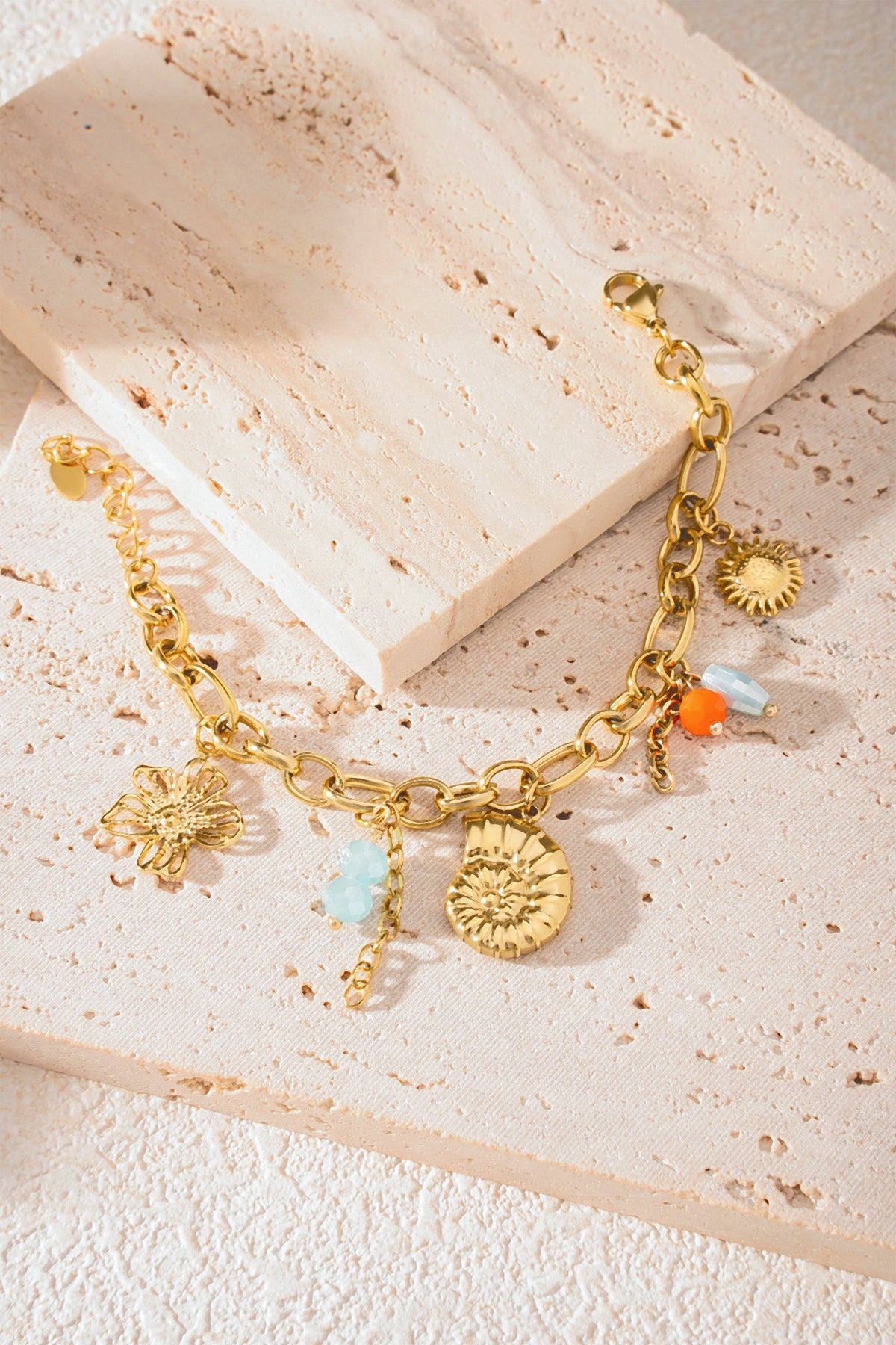 Gouden Zon Armband