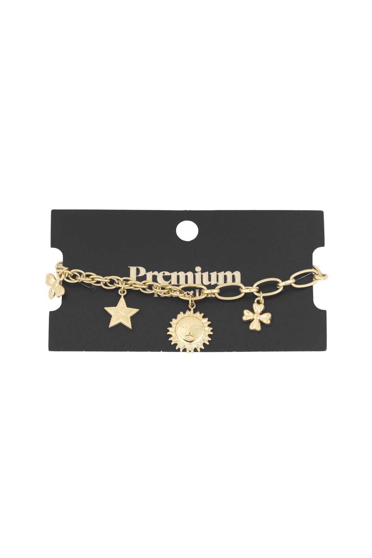Bracelet à breloques pour femmes en acier inoxydable 304 – couleur or et couleur argent – photo 3