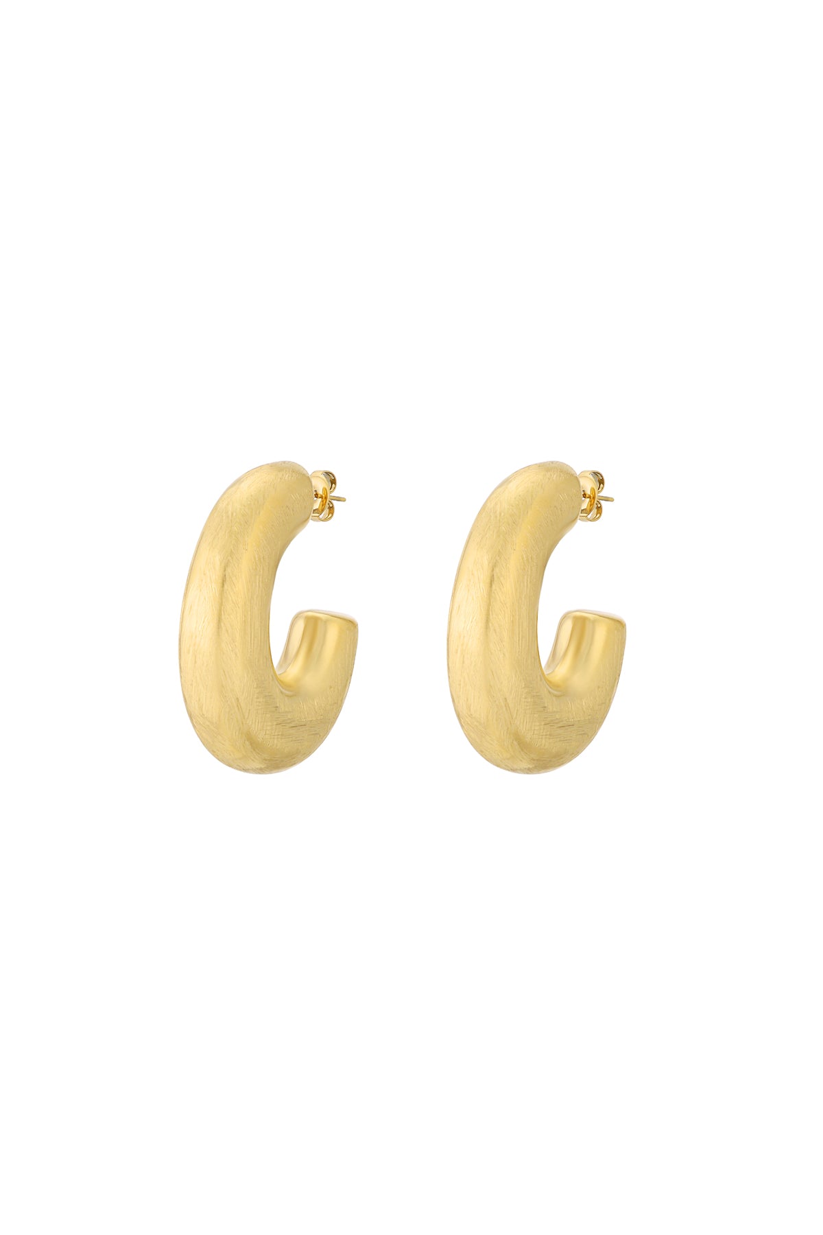 Boucles d'oreilles créoles pour femmes en acier inoxydable 304, forme géométrique – couleur or et couleur argent