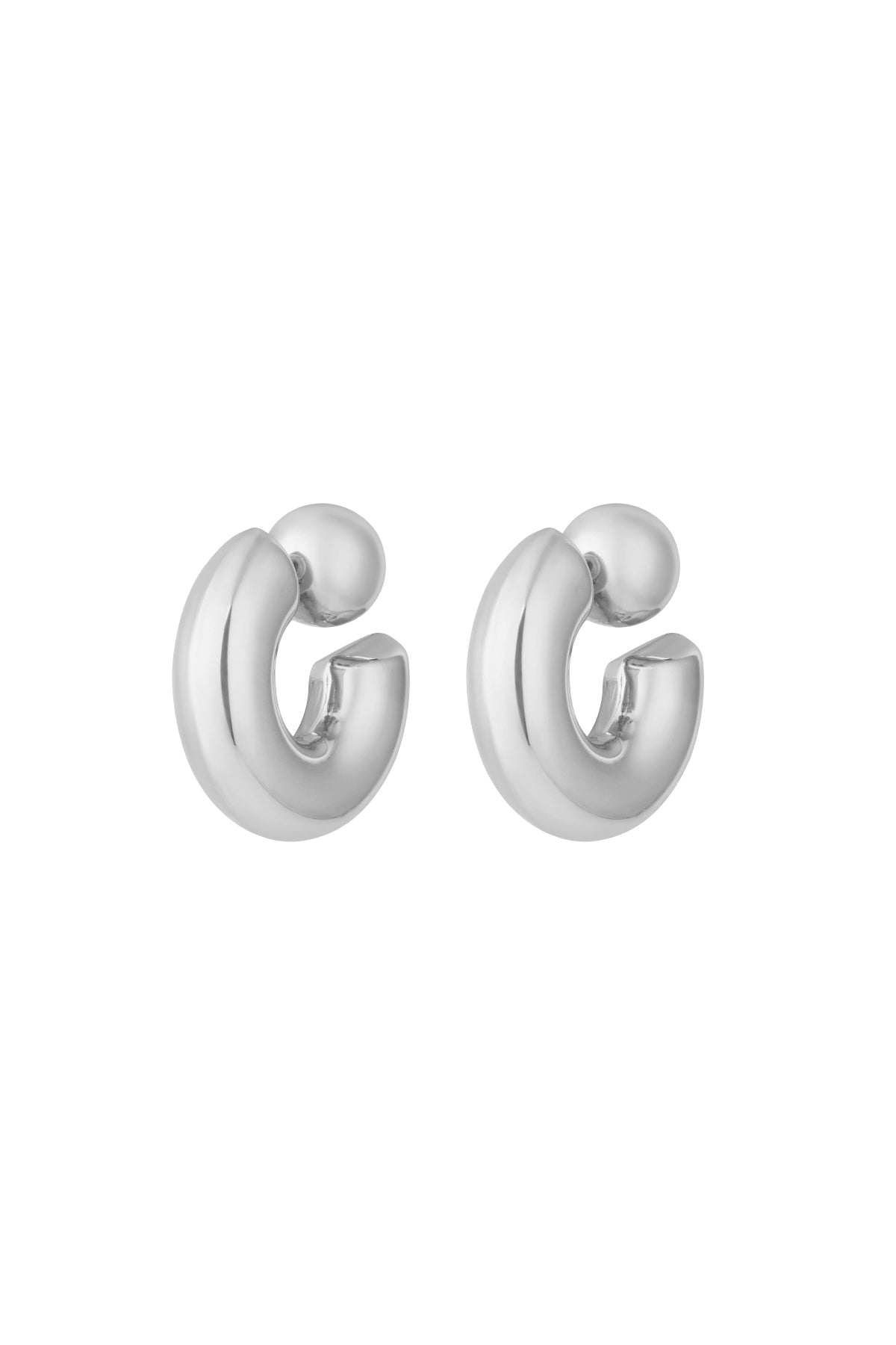 Women's 304 Stainless Steel Round Hoop Earrings – Gold-Colored