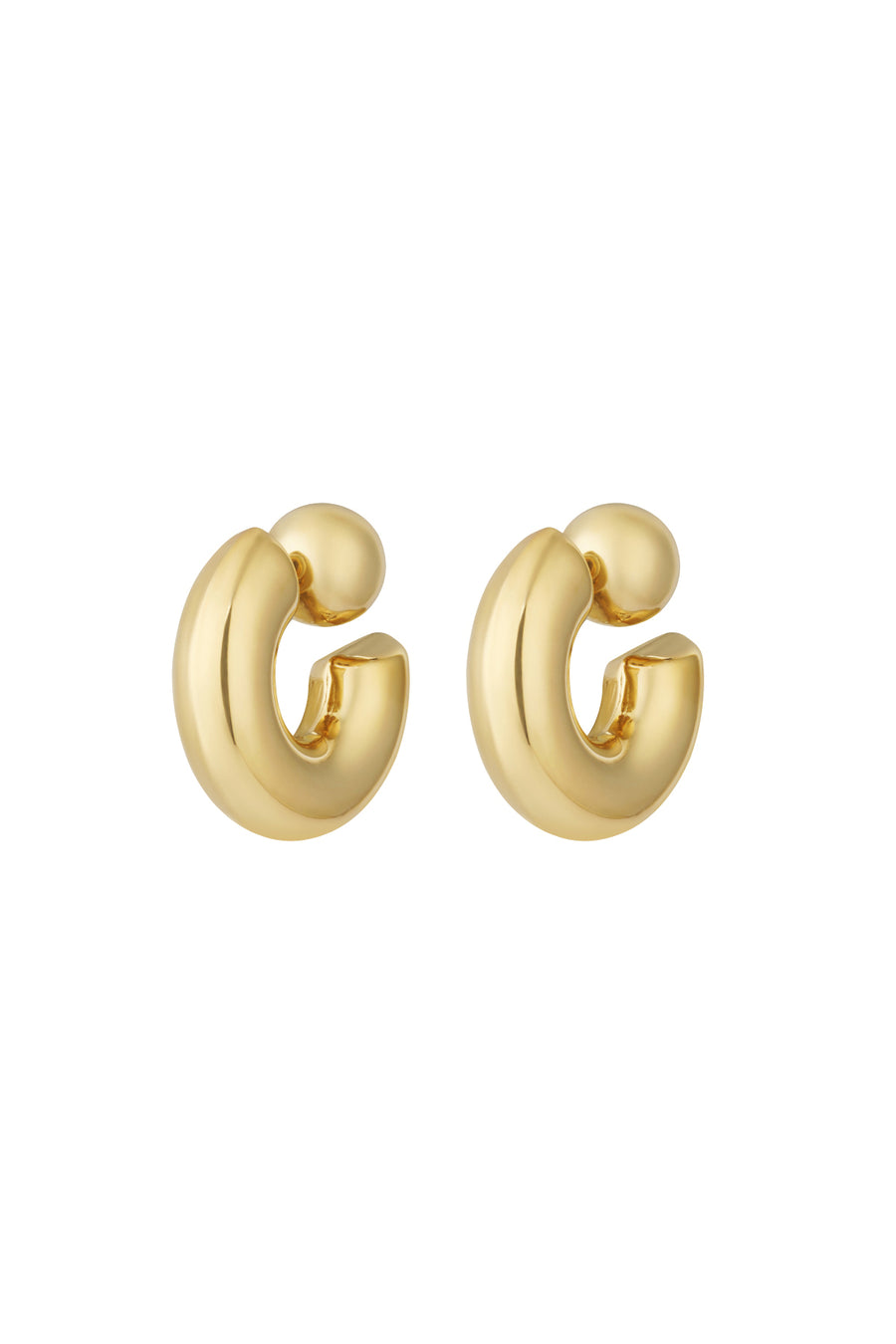 Boucles d'oreilles créoles pour femme en acier inoxydable 304 – couleur or