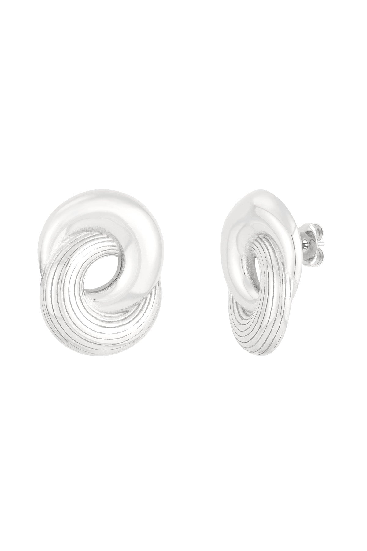 Boucles d'oreilles clous pour femmes en acier inoxydable 304 – couleur or et couleur argent