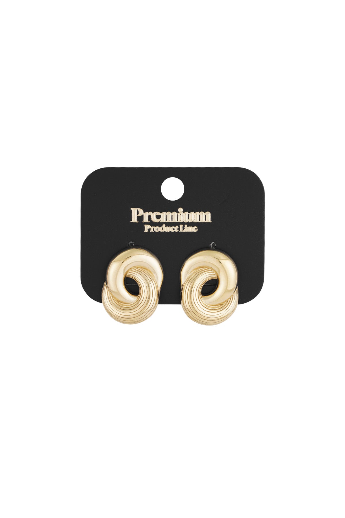 Stud earrings for women made of 304 stainless steel – gold and silver colored – image 3