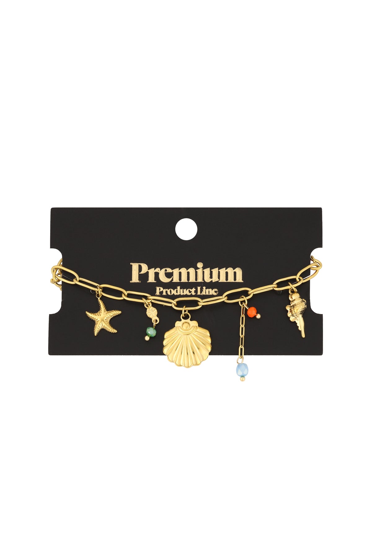 Women's Charm Bracelet Made of 304 Stainless Steel – Gold Plated – image 3