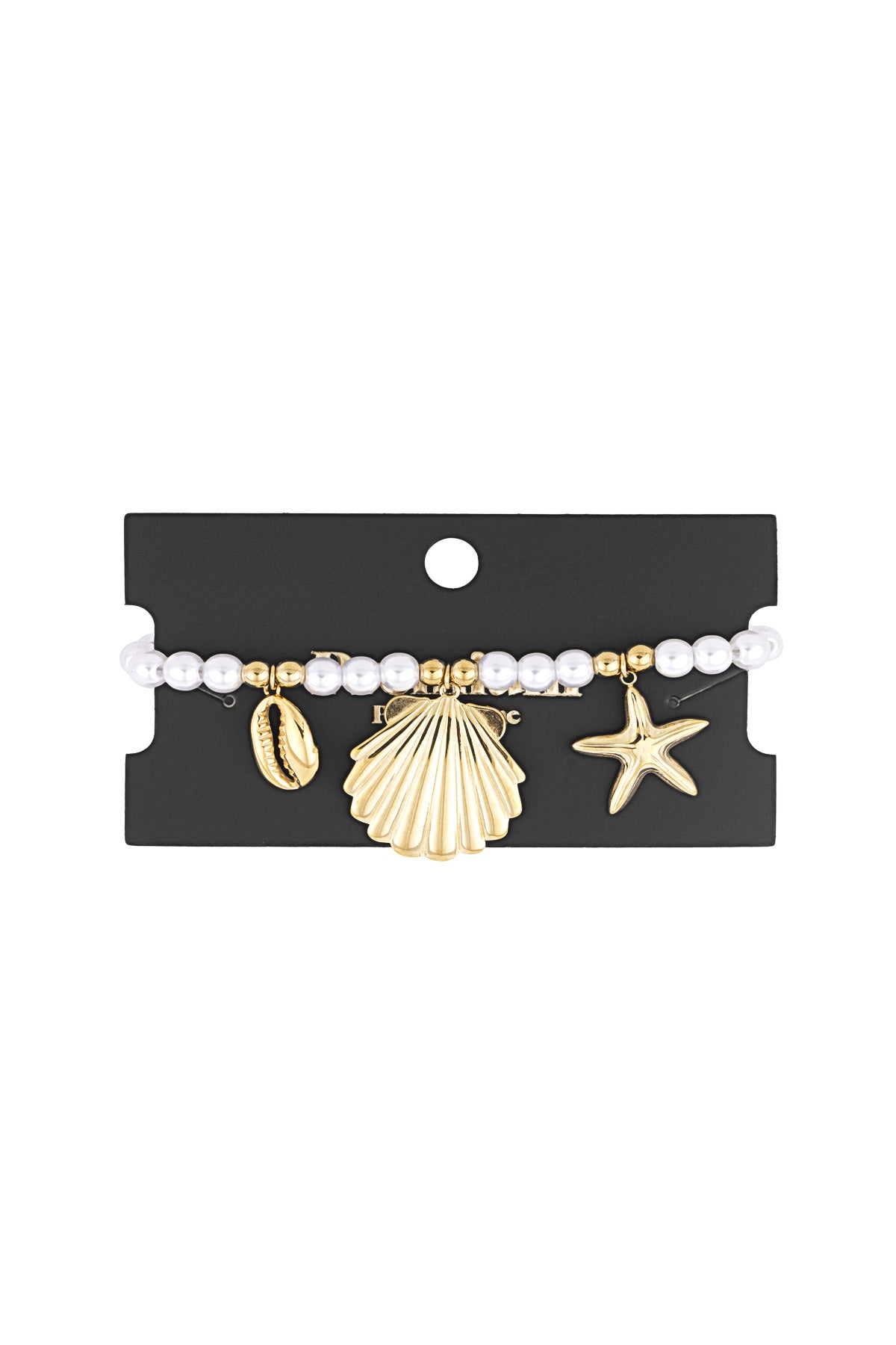 Women's Beaded Bracelet Made of 304 Stainless Steel – Gold-Plated – image 3