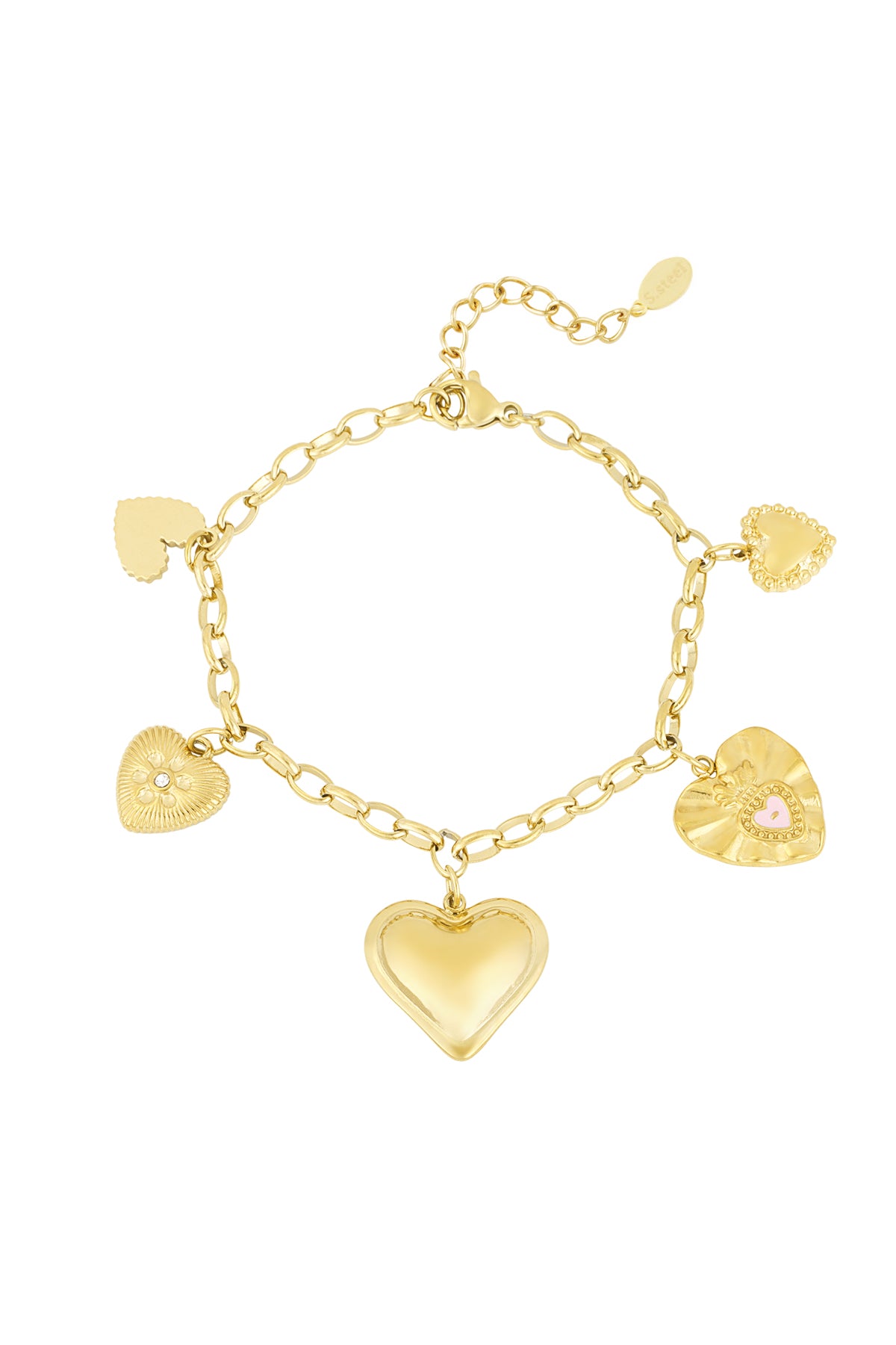 Bracelet jonc pour femmes en acier inoxydable 304 – doré et argenté